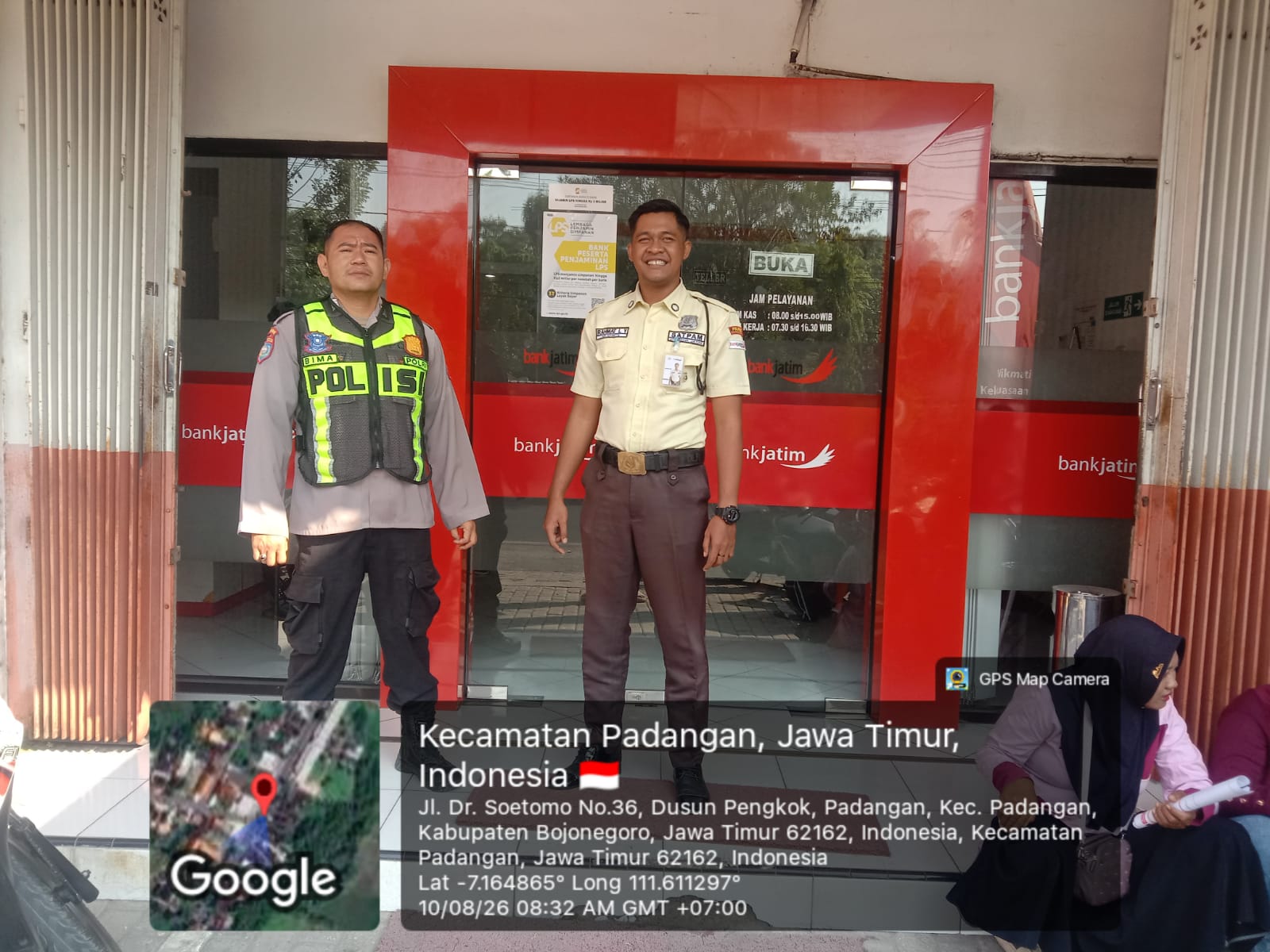 Polsek Padangan Intensifkan Patroli Perbankan Agar Terjaga Situasi Kondusif