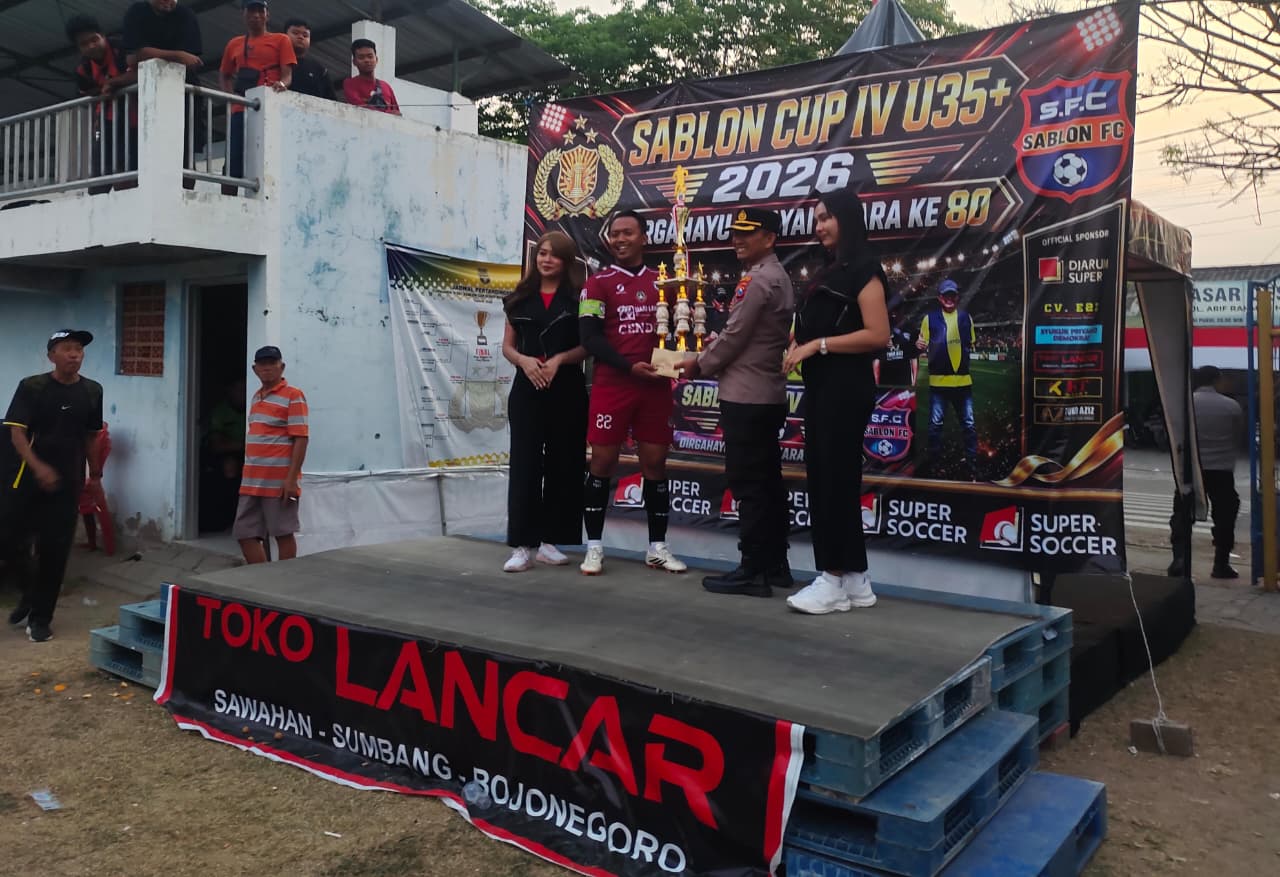SABLON CUP IV U35+ Semarakkan HUT Bhayangkara ke-80, Soccer Elite Keluar sebagai Juara