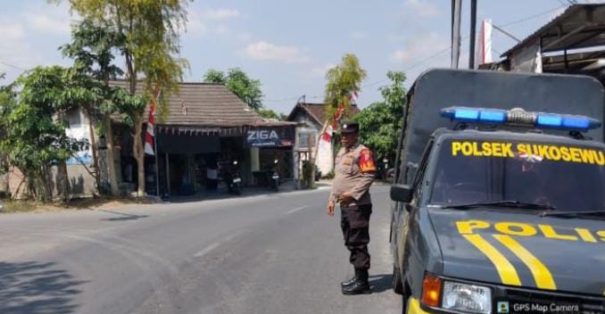 Antisipasi 3C personil polsek Sukosewu laksanakan sapa siang