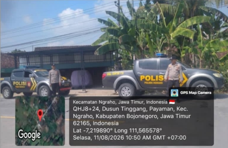 Patroli bersinggungan Gelar Patroli sampai diperbatasan Polsek Tambakrejo laksanakan giat patroli bersinggungan