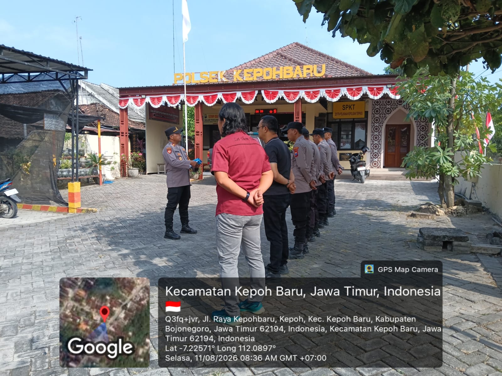 Polsek Kepohbaru Gelar Apel Pagi, Cek Kesiapan dan Anev Kinerja Anggota
