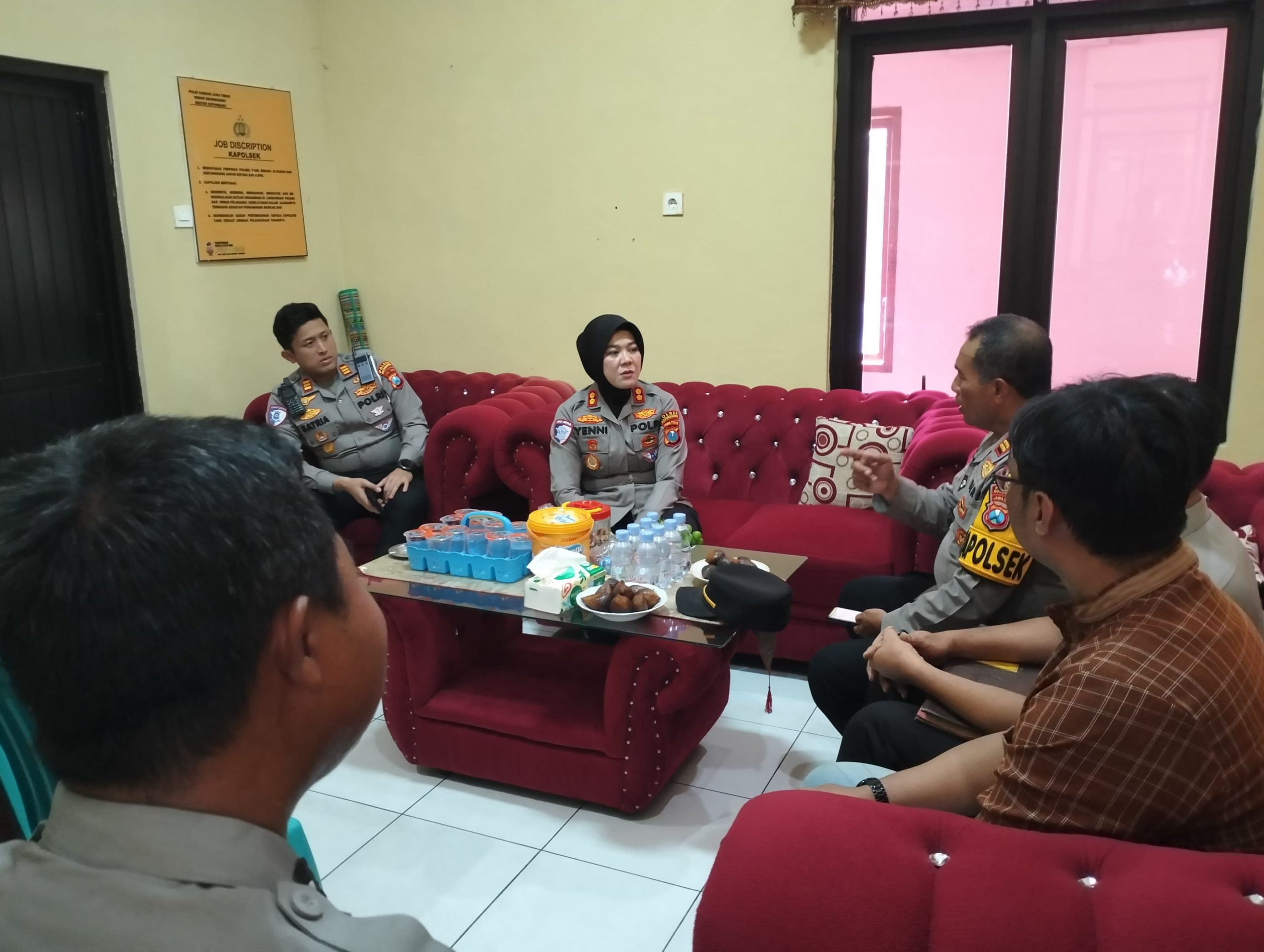 Polsek Kepohbaru Terima Kunjungan Kerja Kapolres Bojonegoro