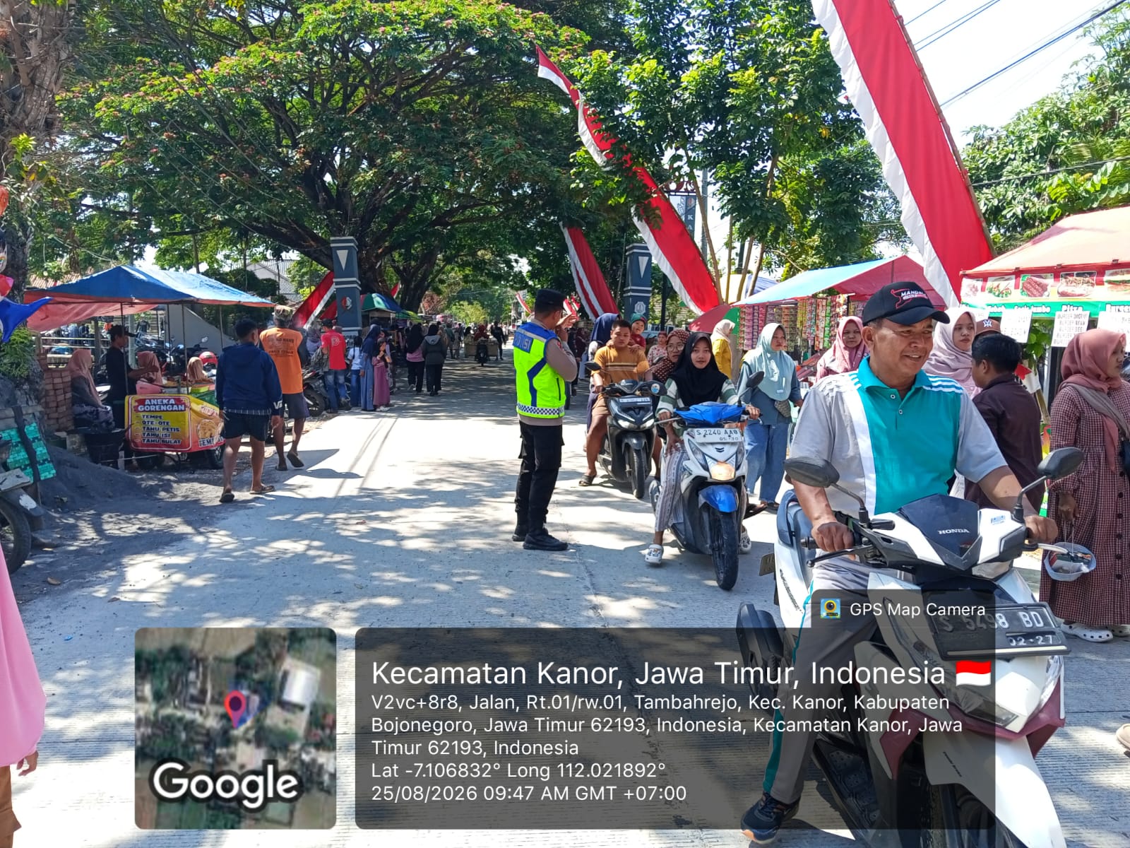 Polsek Kanor Amankan Kegiatan Gerak Jalan Tingkat SD