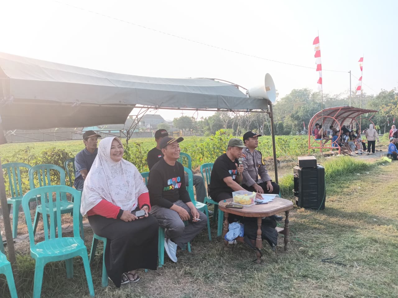 Bhabinkamtibmas Laksanakan Giat Pengamanan Sepakbola Antar RT Desa Ngraseh Dalam Rangka HUT RI Ke-81