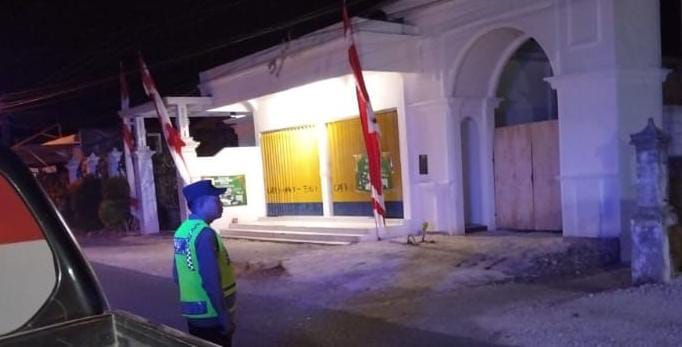 Piket jaga Polsek Sukosewu laksanakan Patroli Malam