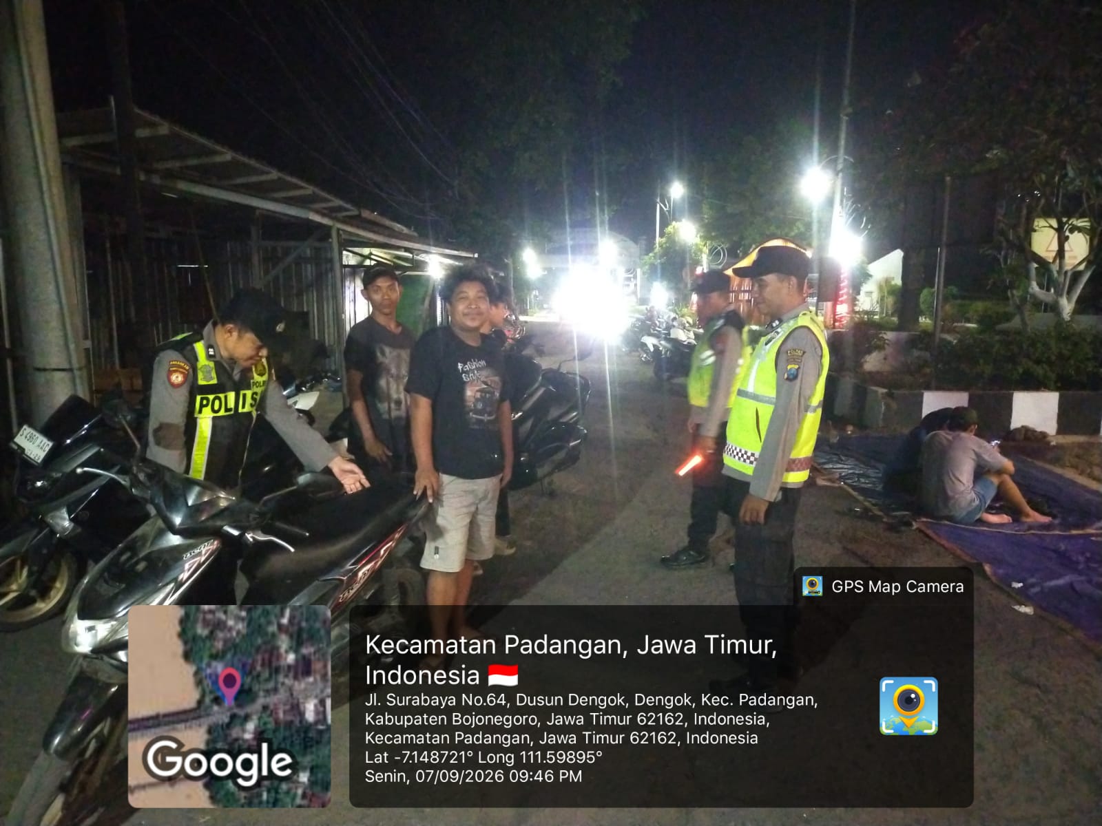 Ciptakan Kondisi Kamtibmas Kondusif, Polsek Padangan Perkuat Keamanan Malam Hari