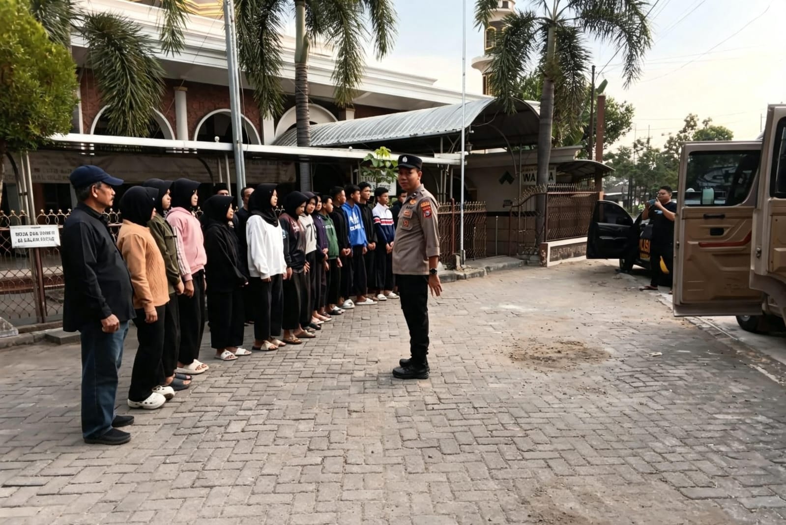 Polsek Baureno Laksanakan Pengawalan Siswa PSHT Ranting Baureno Dalam Rangka Pembinaan