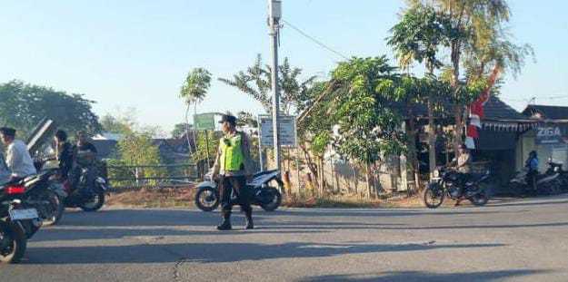 polsek Sukosewu laksanakan sapa pagi