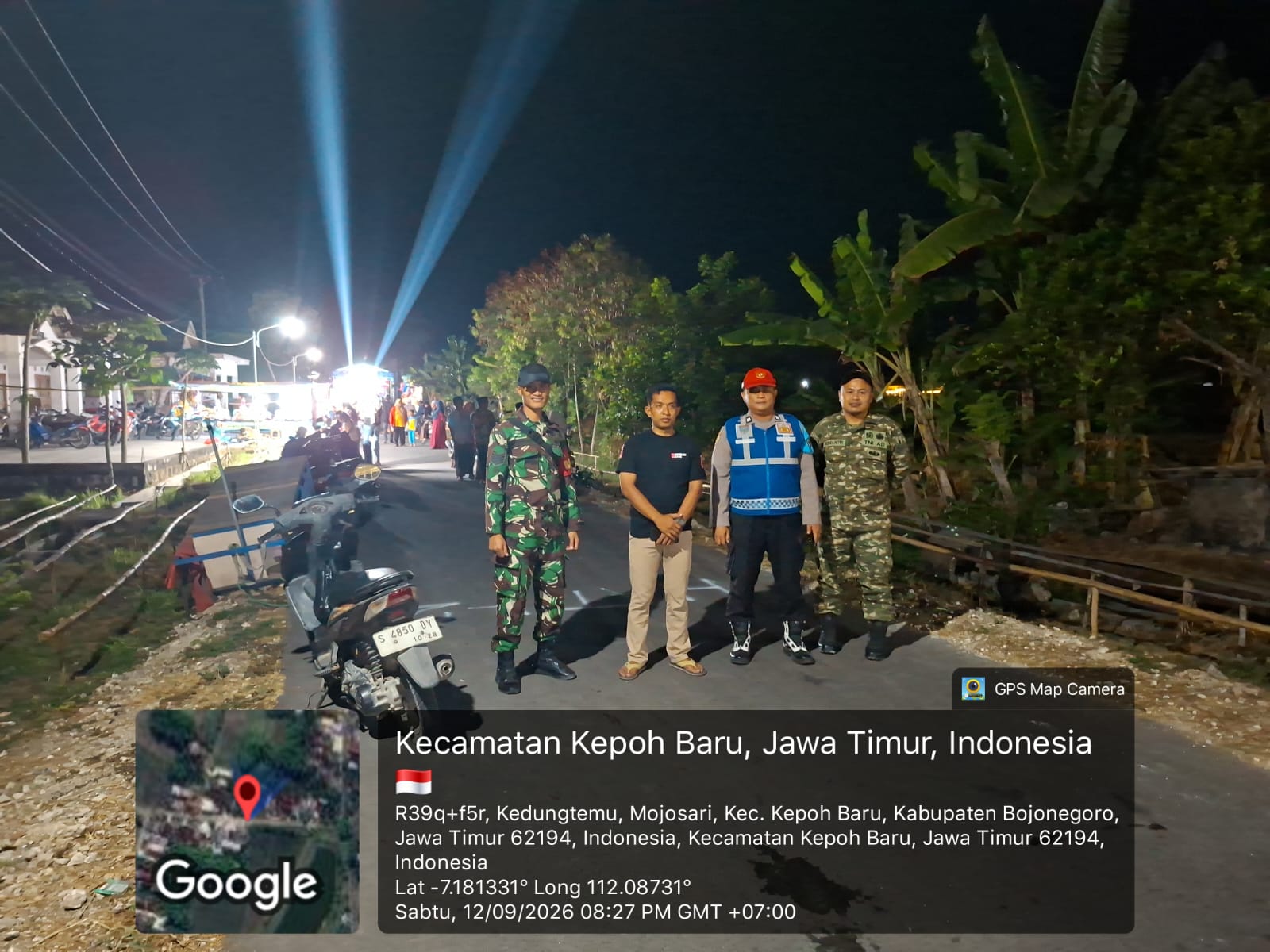 Polsek Kepohbaru Amankan Hiburan Musik Elektun dalam Rangka HUT RI ke-81 di Desa Mojosari