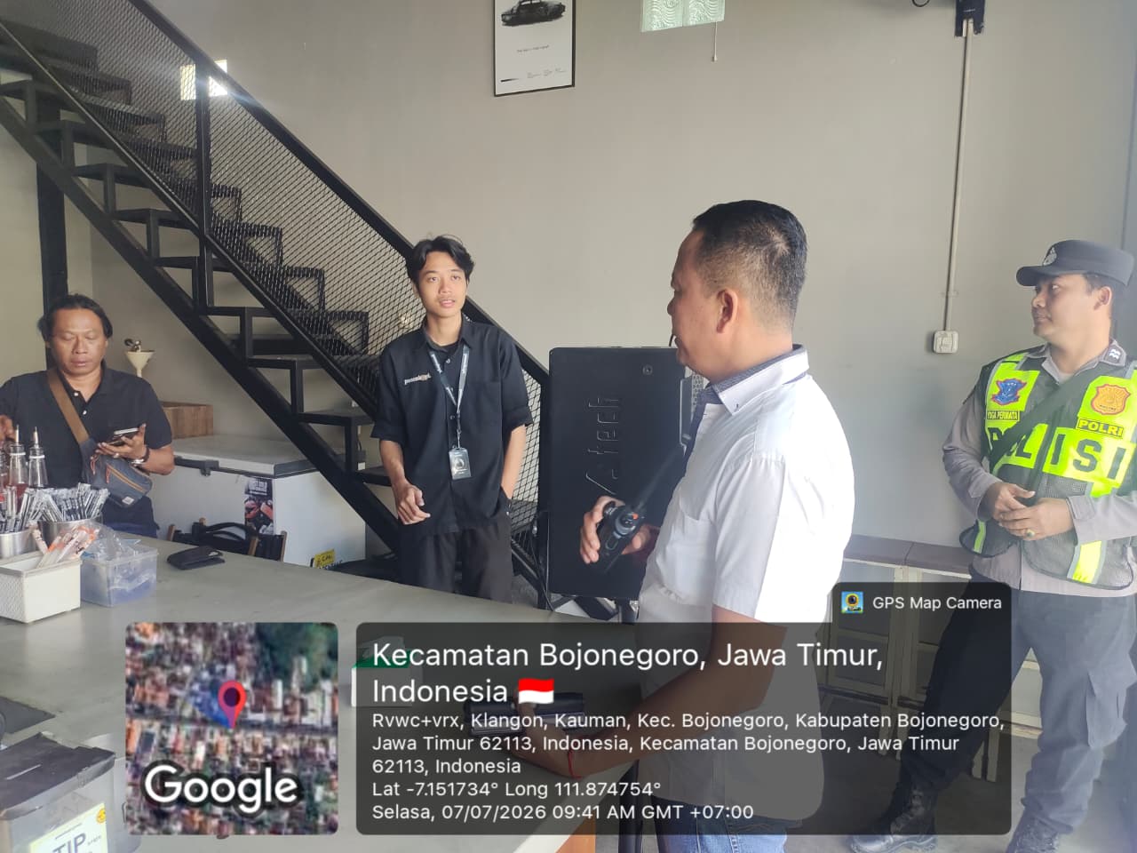 Polsek Bojonegoro Kota Respons Cepat Aduan Warga, Beri Teguran Pengelola Pesen Cafe