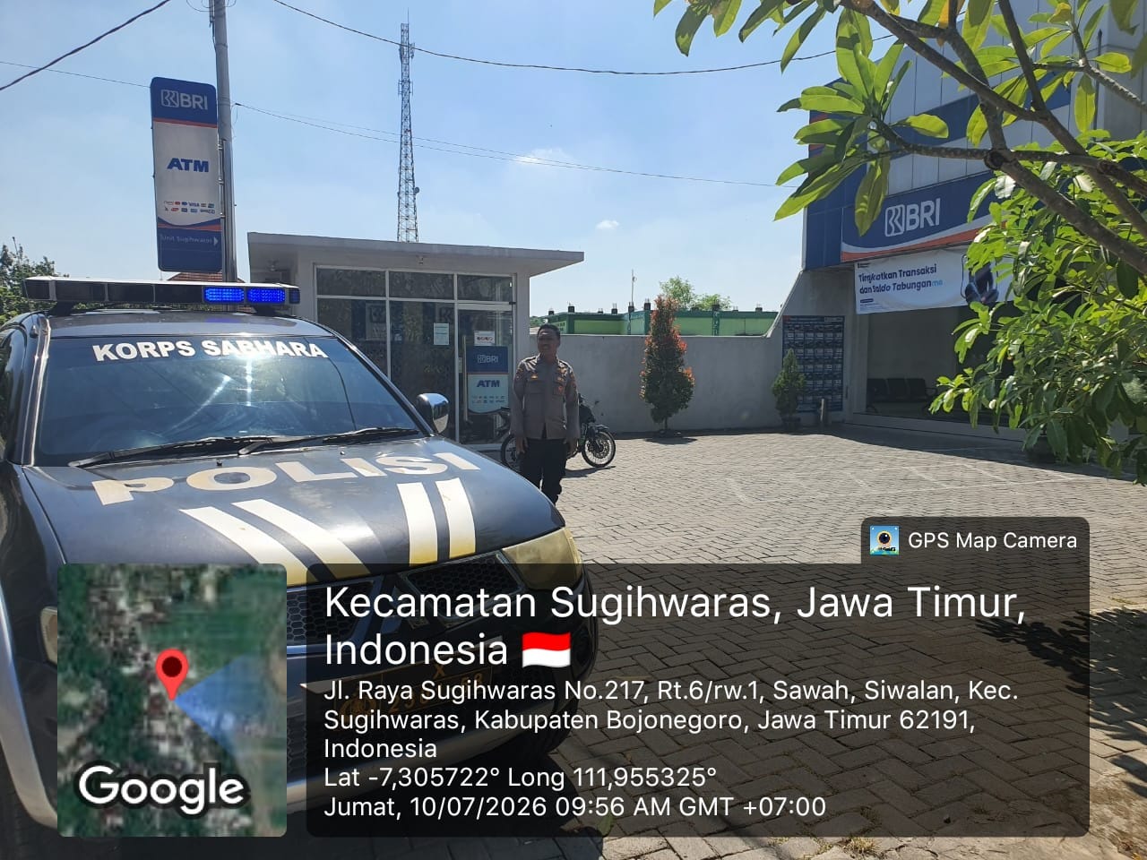 Patroli Sapa Siang Polsek Sugihwaras guna antisipasi gangguan Kamtibmas