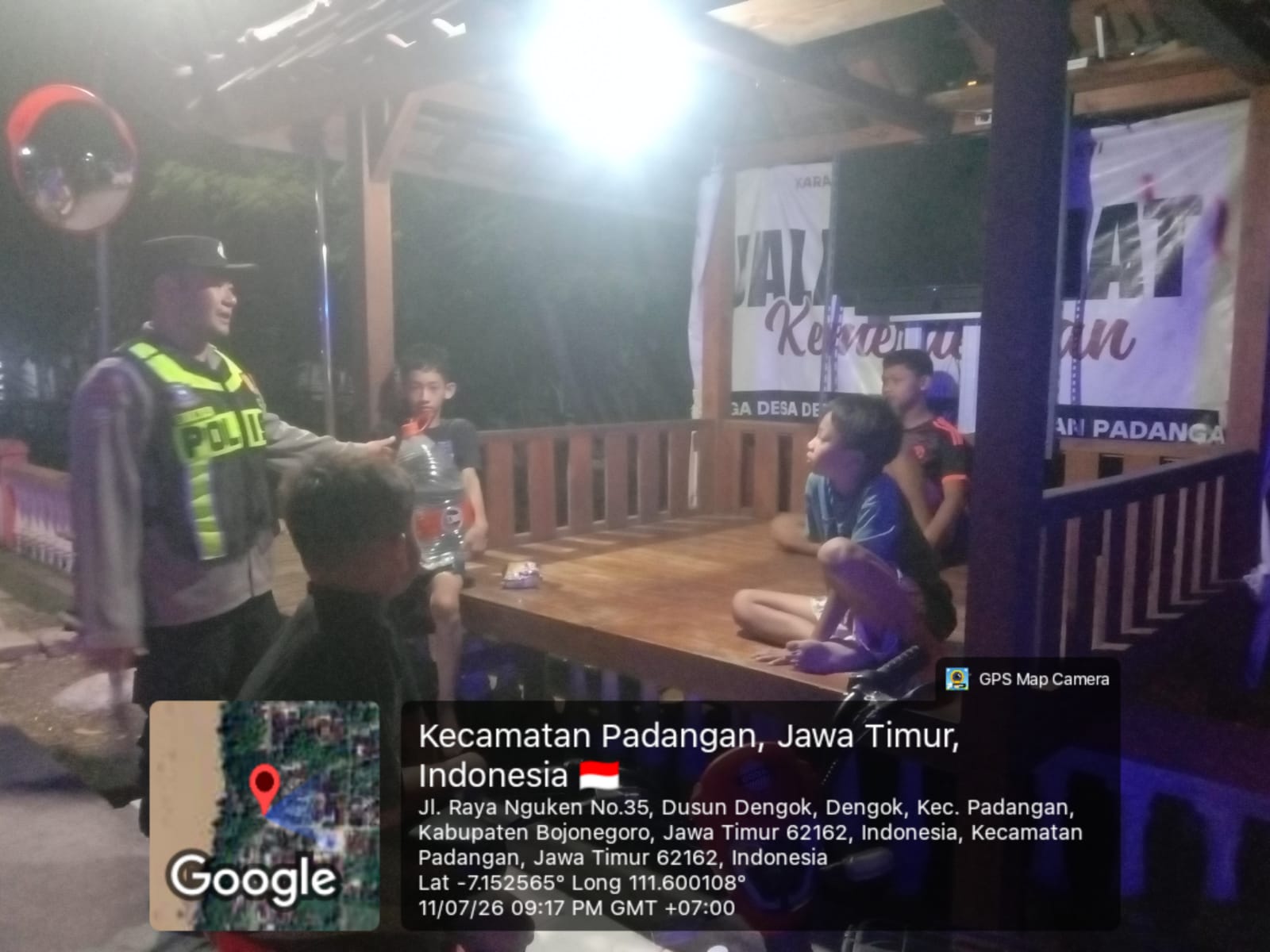 Polsek Padangan Laksanakan Patroli Malam, Wujudkan Situasi Aman Kondusif