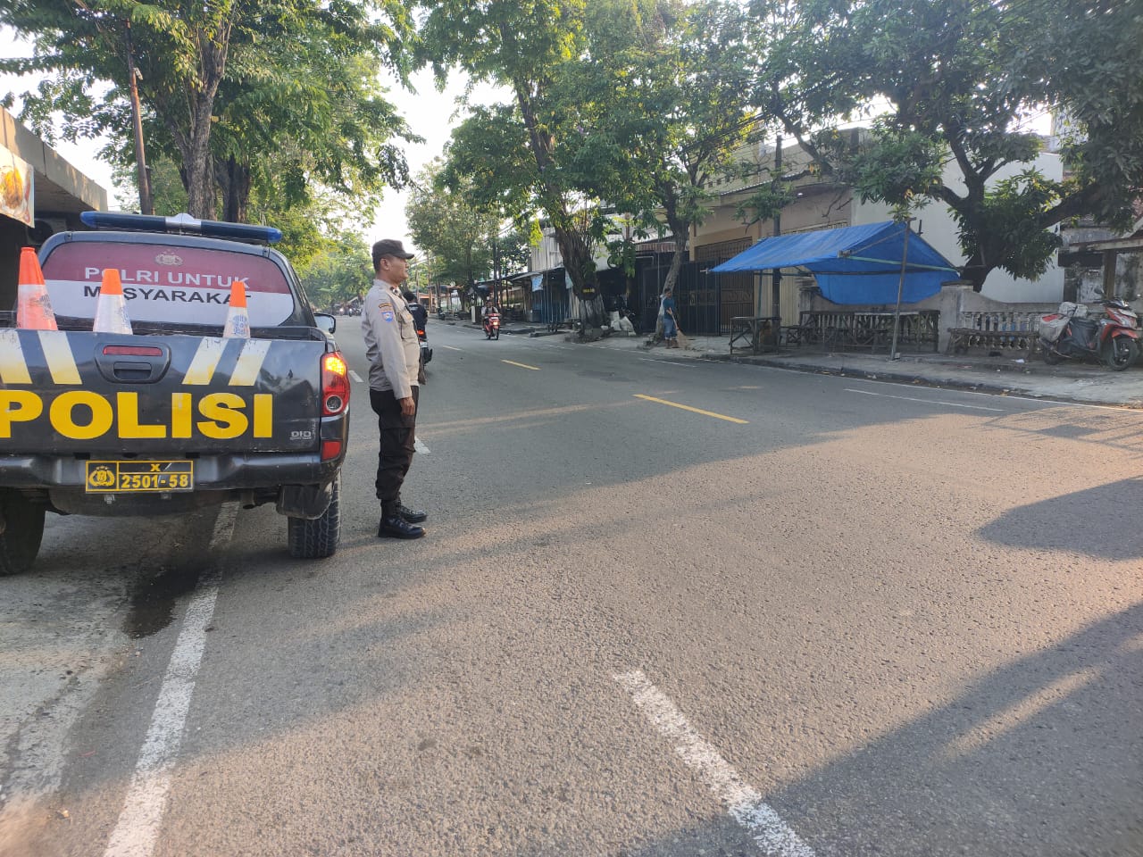 Polsek Baureno Laksanakan Patroli Sapa Sore, Antisipasi Kerawanan Jalanan Serta Laka Lantas