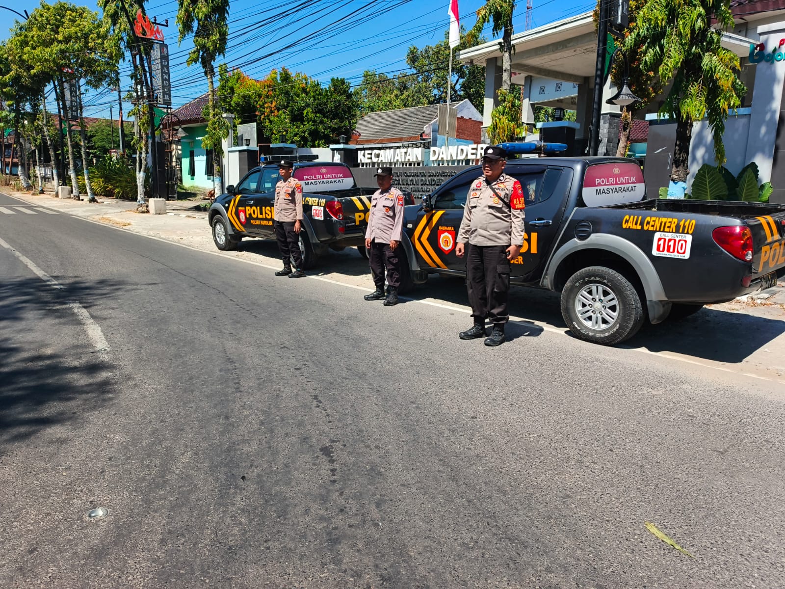 Birukan Bojonegoro Polsek Bubulan Lakukan Patroli Bersinggungan Dengan Polsek Dander