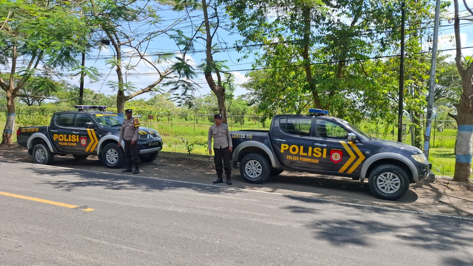 CEGAH BALAP LIAR GANGUAN KAMTIBMAS POLSEK GAYAM DAN POLSEK PURWOSARI GELAR PATROLI BERSINGGUNGAN