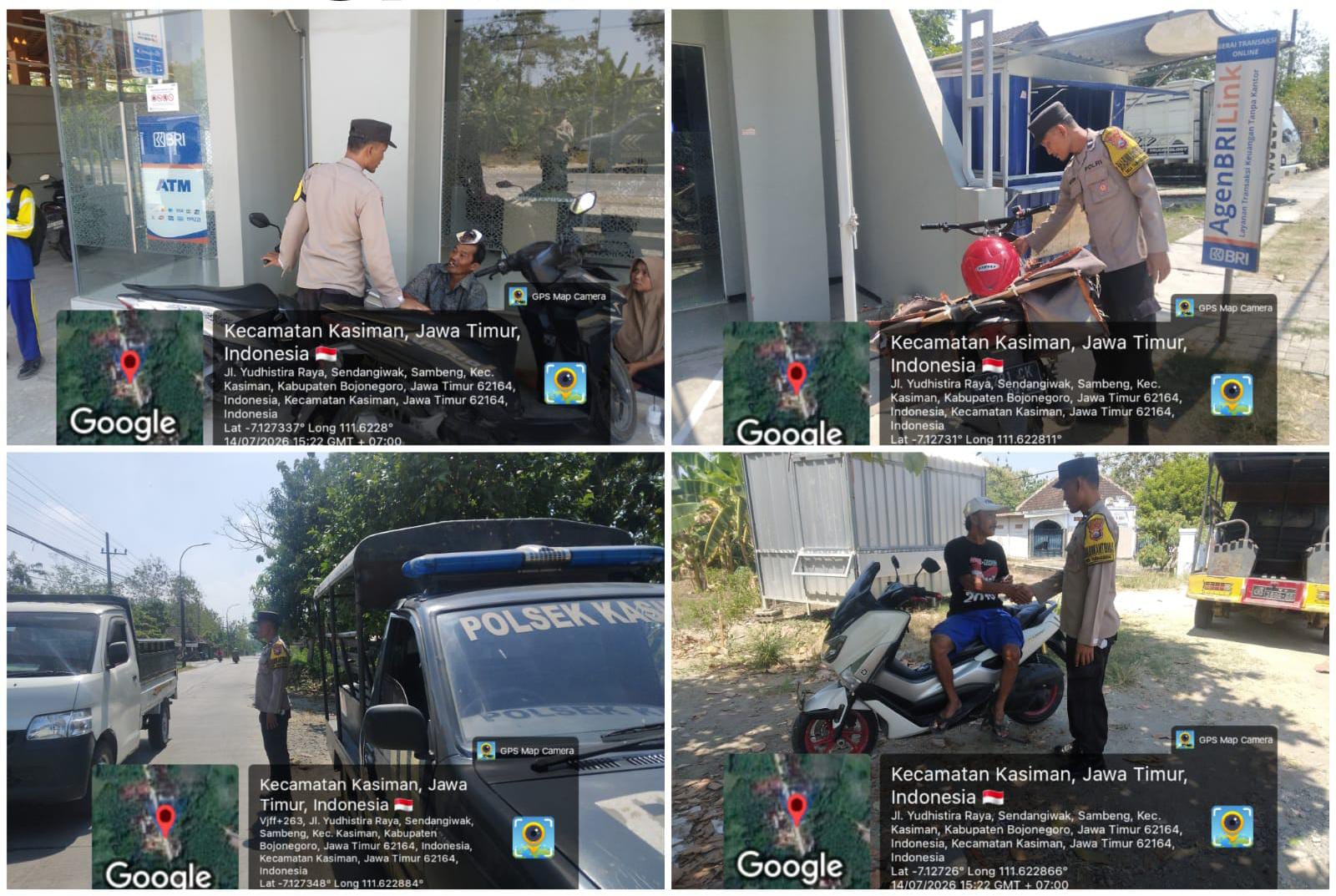 Polsek Kasiman Melaksanakan Patroli Sore