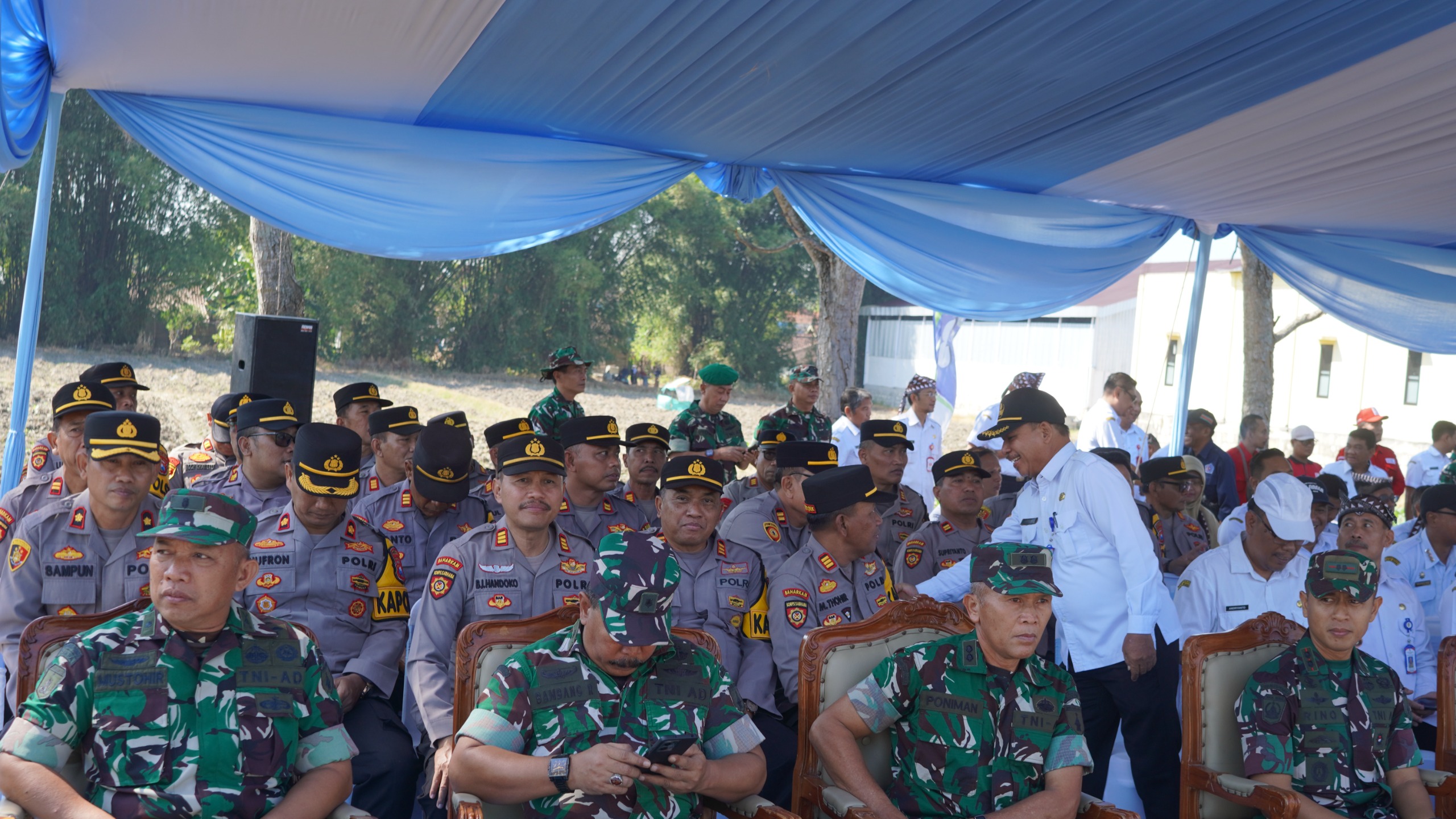 Kapolsek Kedewan Bersama Kapolsek Jajaran Hadiri Pembukaan TMMD ke-129 Tahun 2026 di Kecamatan Kedungadem