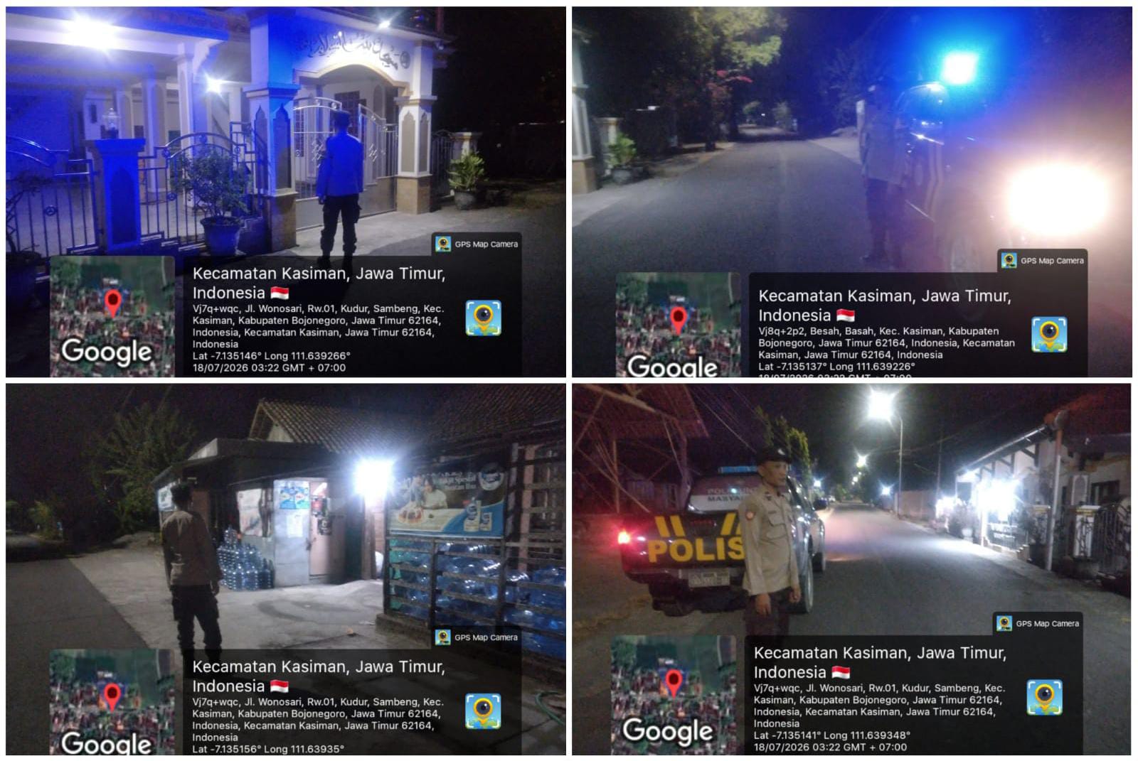 Polsek Kasiman Tingkatkan Patroli Malam Dan Dini Hari
