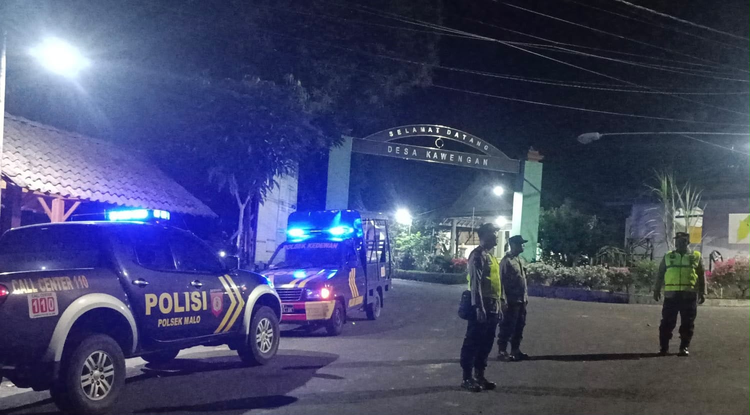 Polsek Malo Melaksanakan Patroli Bersinggungan Dengan Polsek Kedewan Antisipasi kerawanan