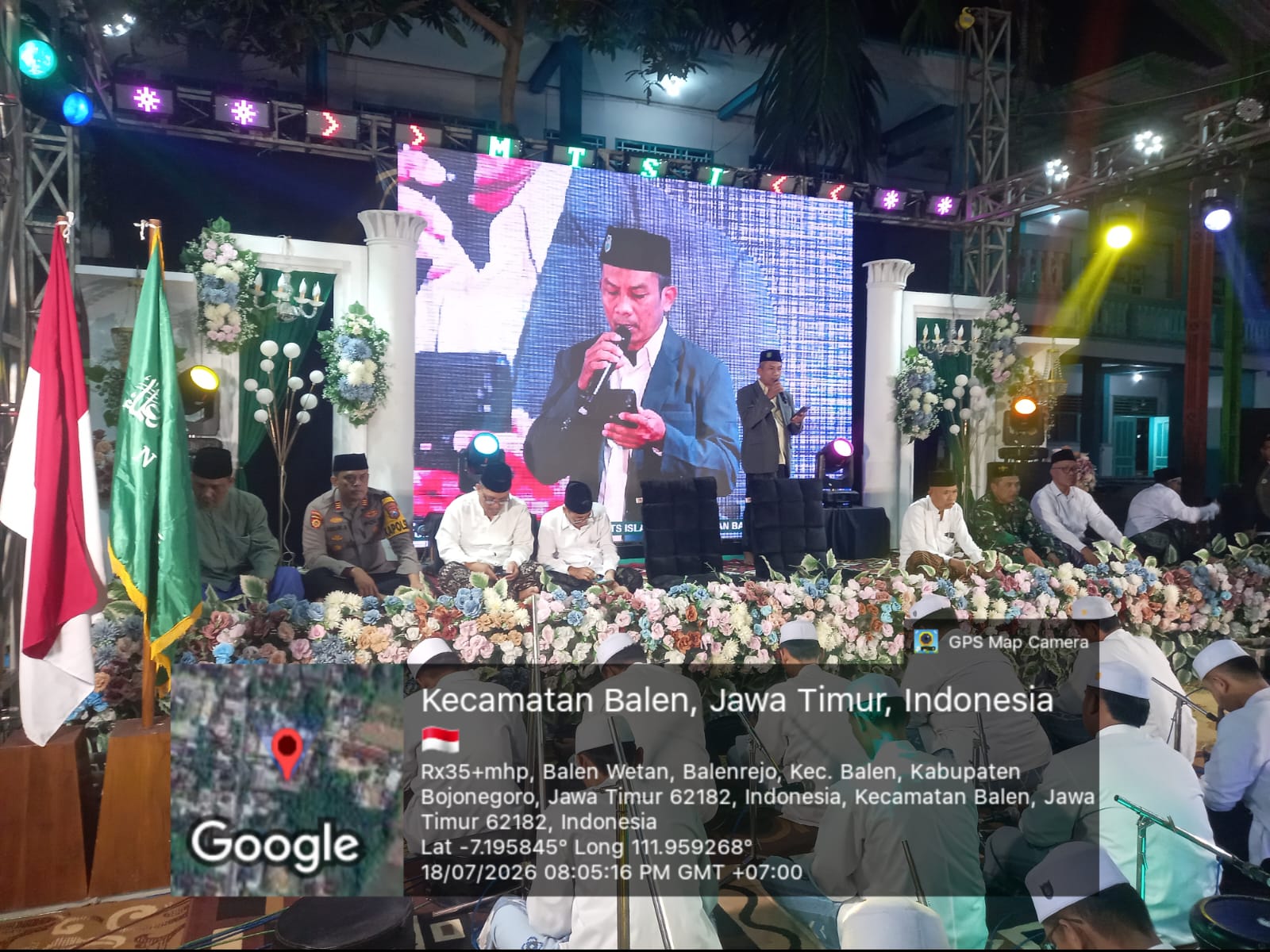 Polsek balen melaksanakan kegiatan pengamanan kegiatan Haul di Ponpes Roudlotut Tholibin Desa Balenrejo