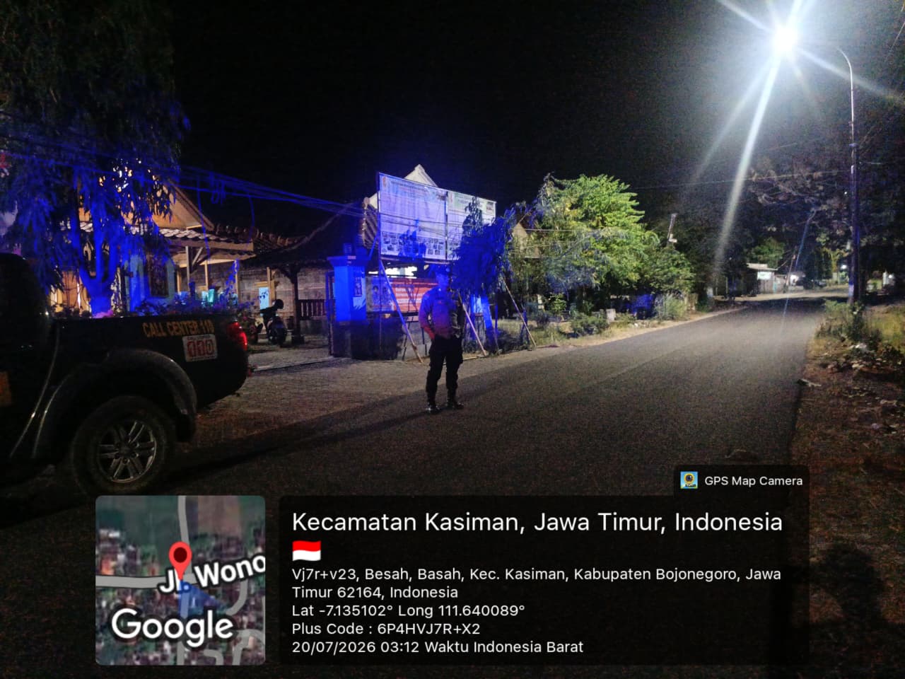 Anggota Polsek Kasiman Melaksanakan Patroli Sapa Fajar