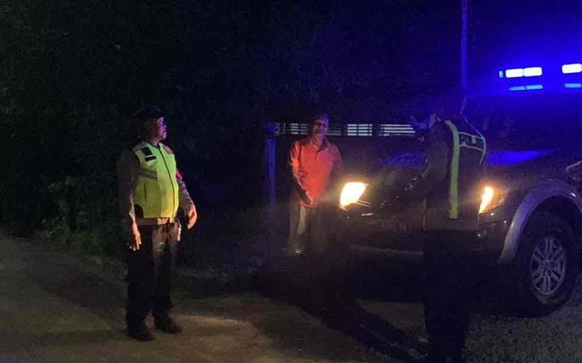 Polsek Sekar - Gondang Laksanakan Patroli Bersinggungan
