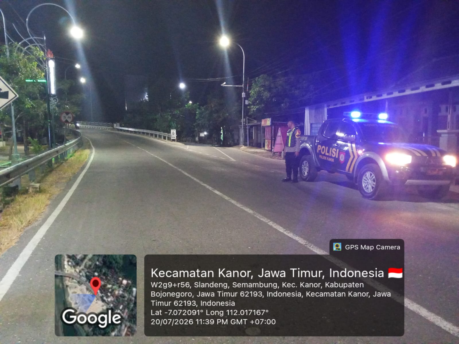 Polsek Kanor Tingkatkan Patroli Malam, Antisipasi Balap Liar Di Jalan PUK