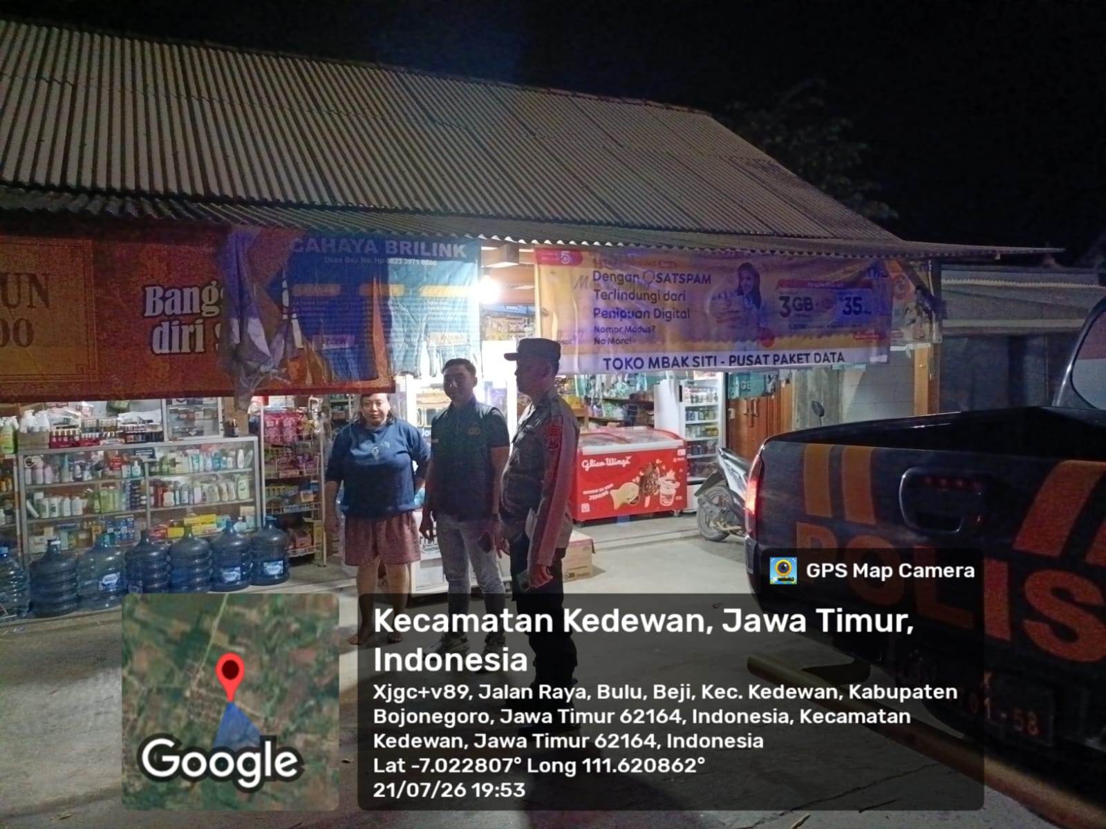 Gerak Cepat Polsek Kedewan Respon Laporan 110, Cek Aktivitas Orang Mencurigakan di Desa Beji