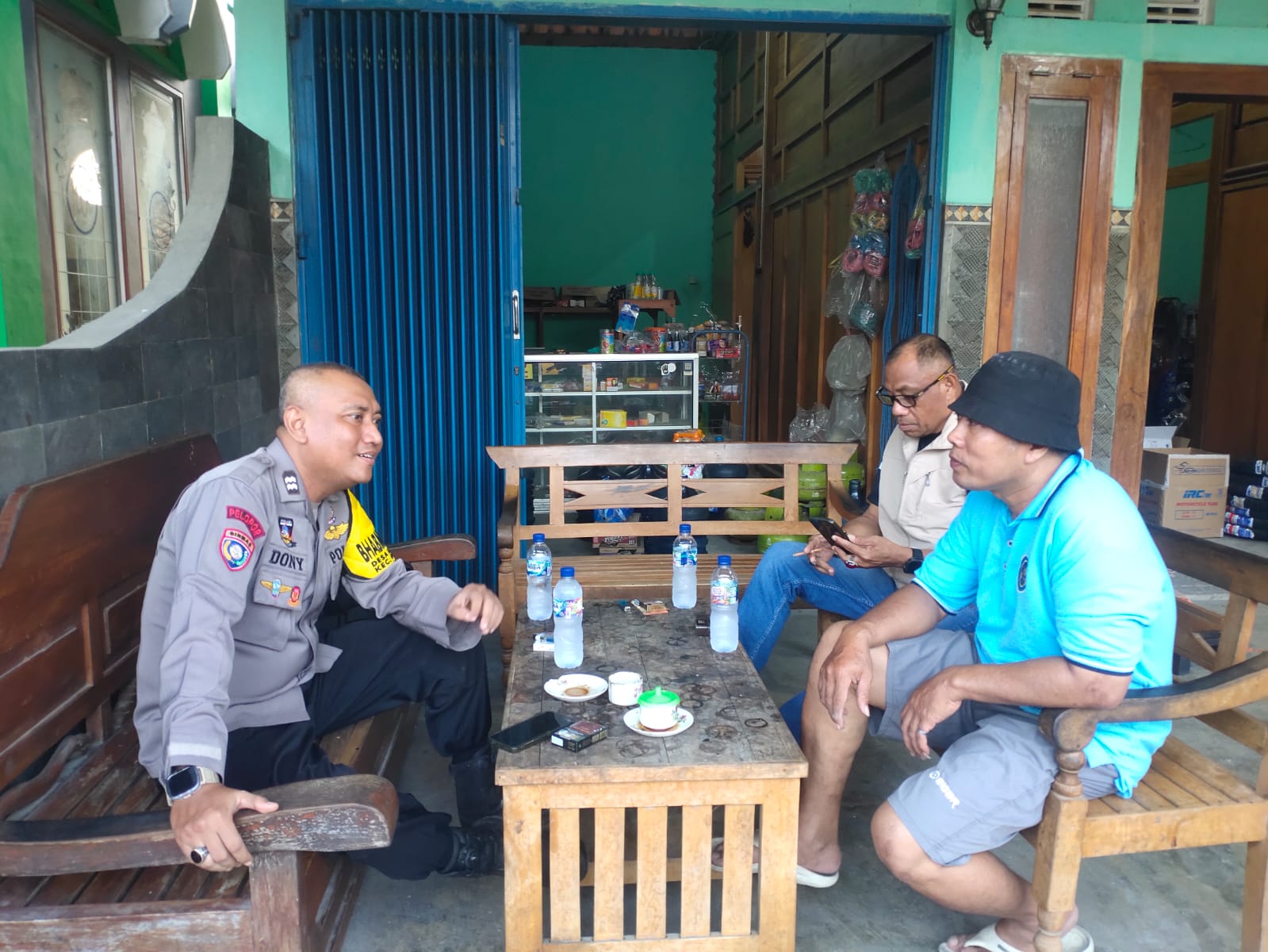 Kapolsek Gondang Sambang dan dialogis dengan warga Desa
