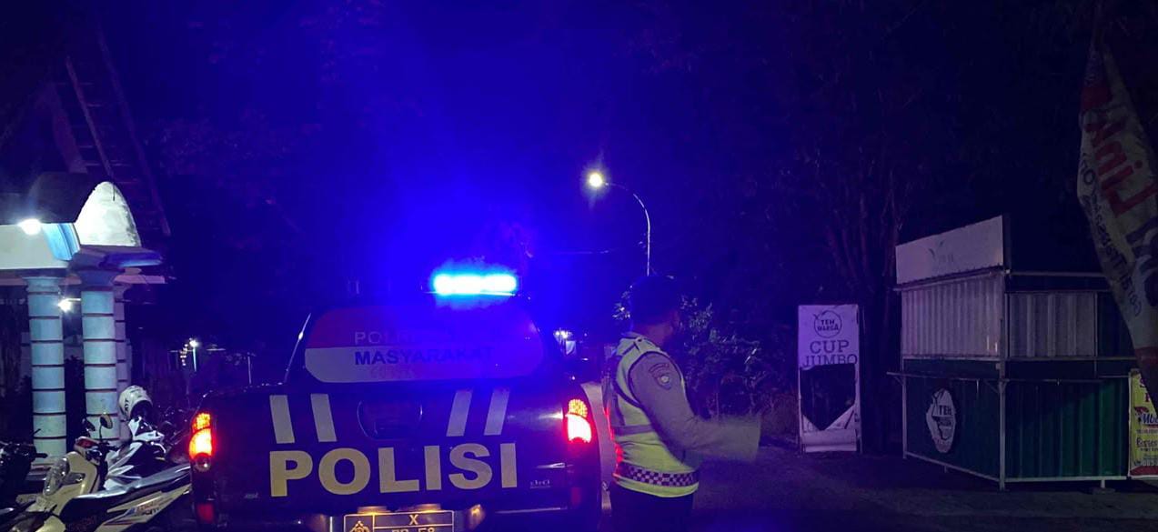 Piket jaga Polsek Sukosewu laksanakan Patroli Malam