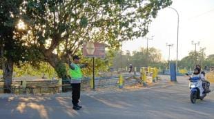 Piket jaga polsek Sukosewu laksanakan sapa pagi