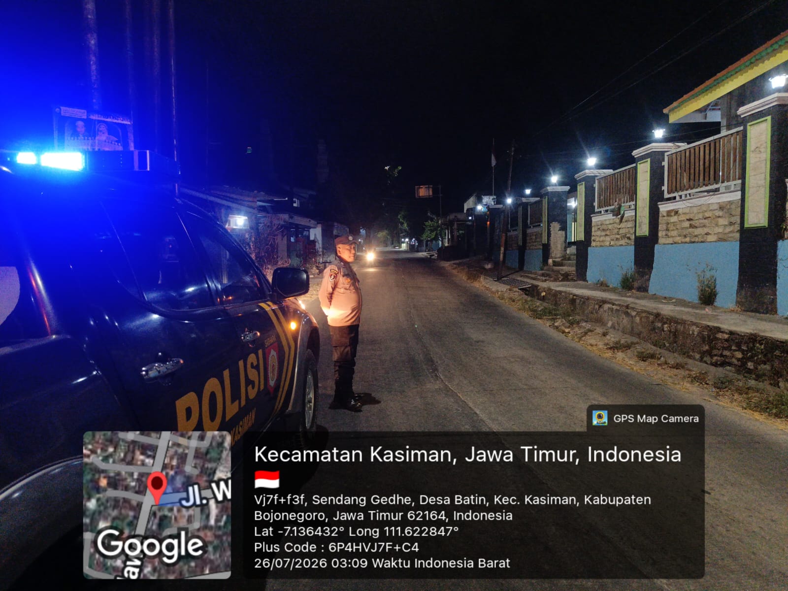 Polsek Kasiman Gelar Patroli KRYD Untuk Jaga Kondusifitas Kamtibmas Saat Malam Minggu