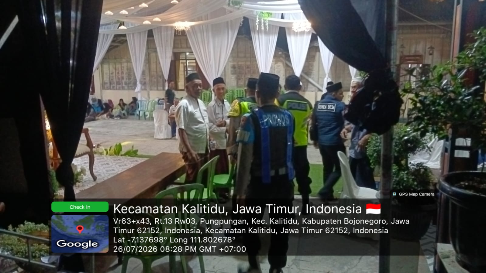 Gebyar Sholawat bersama Gus Mundhib di Hajatan pernikahan, Polsek Kalitidu Antisipasi Banyaknya Pengunjung