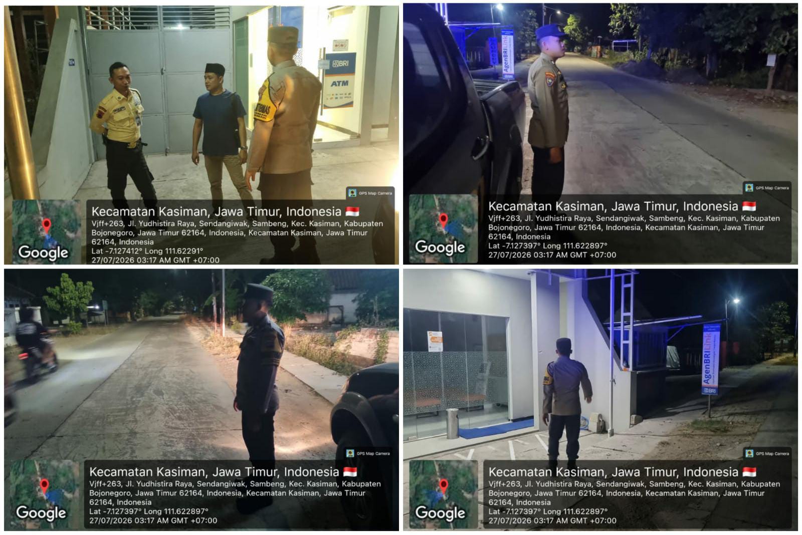 Polsek Kasiman Tingkatkan Patroli Malam Dan Dini Hari
