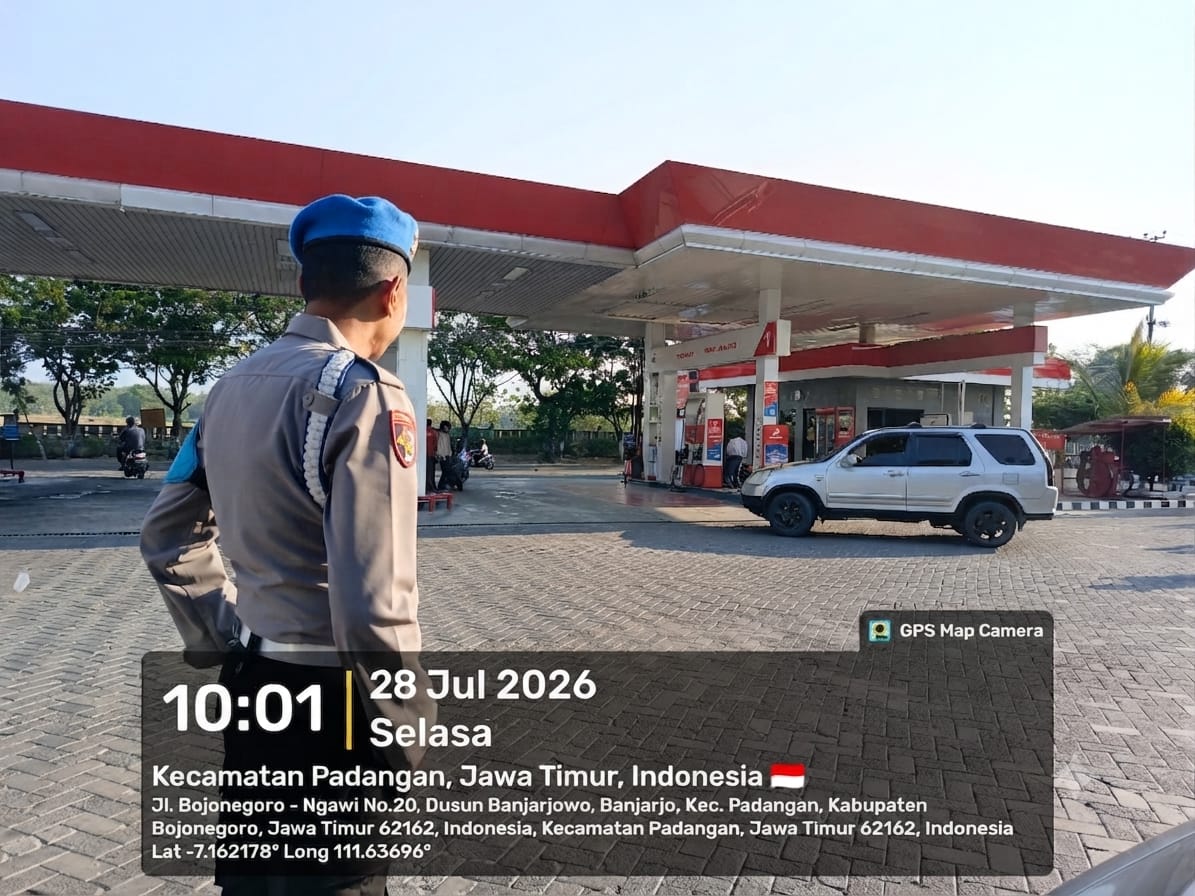 Polsek Padangan Laksanakan Patroli Siang, Jaga Situasi Kamtibmas Kondusifitas
