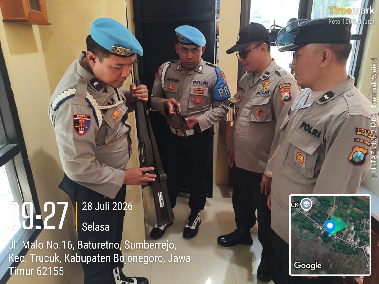 Upaya Mitigasi Pelanggaran, Sipropam Polres Bojonegoro Lakukan Sidak ke Polsek Trucuk