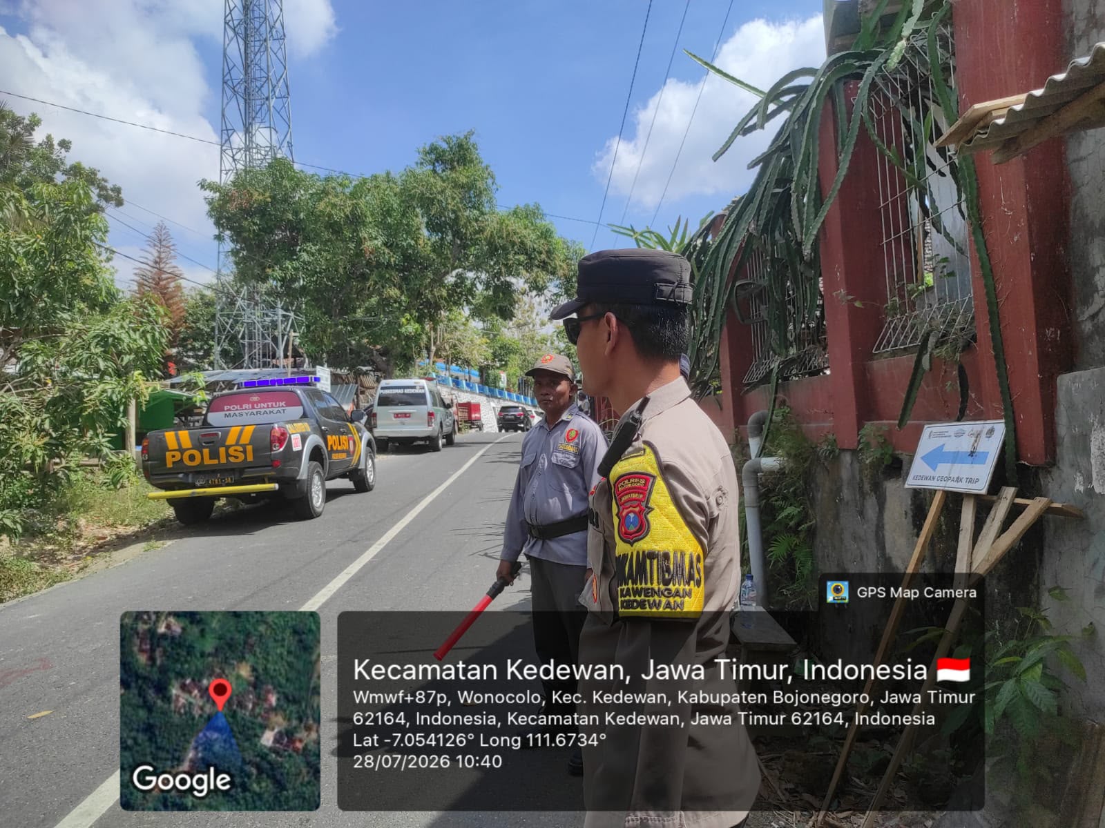 Kapolsek Kedewan Pimpin Pengamanan Sambut Tim UNESCO, Bojonegoro Mantapkan Langkah Menuju Global Geopark