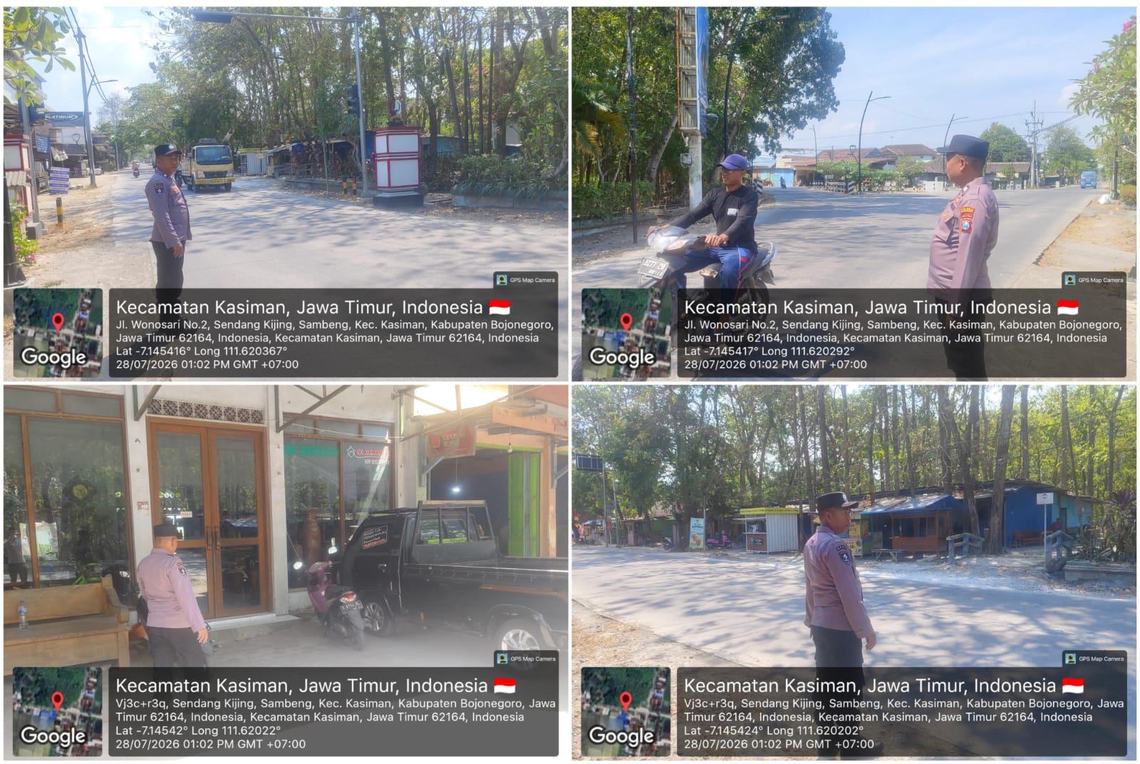 Polsek Kasiman Melaksanakan Patroli Siang