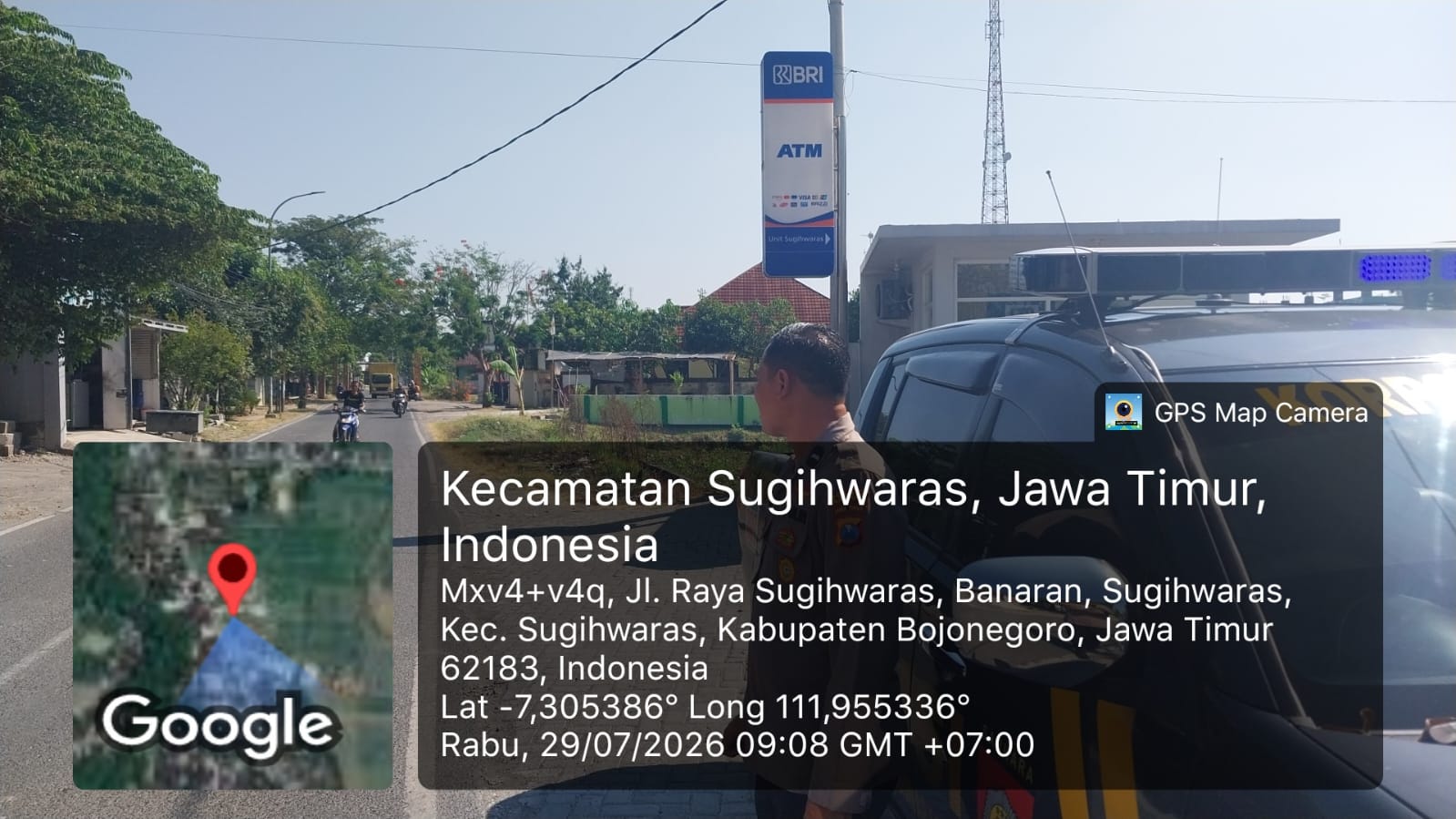 Patroli Sapa Siang Polsek Sugihwaras guna antisipasi gangguan Kamtibmas