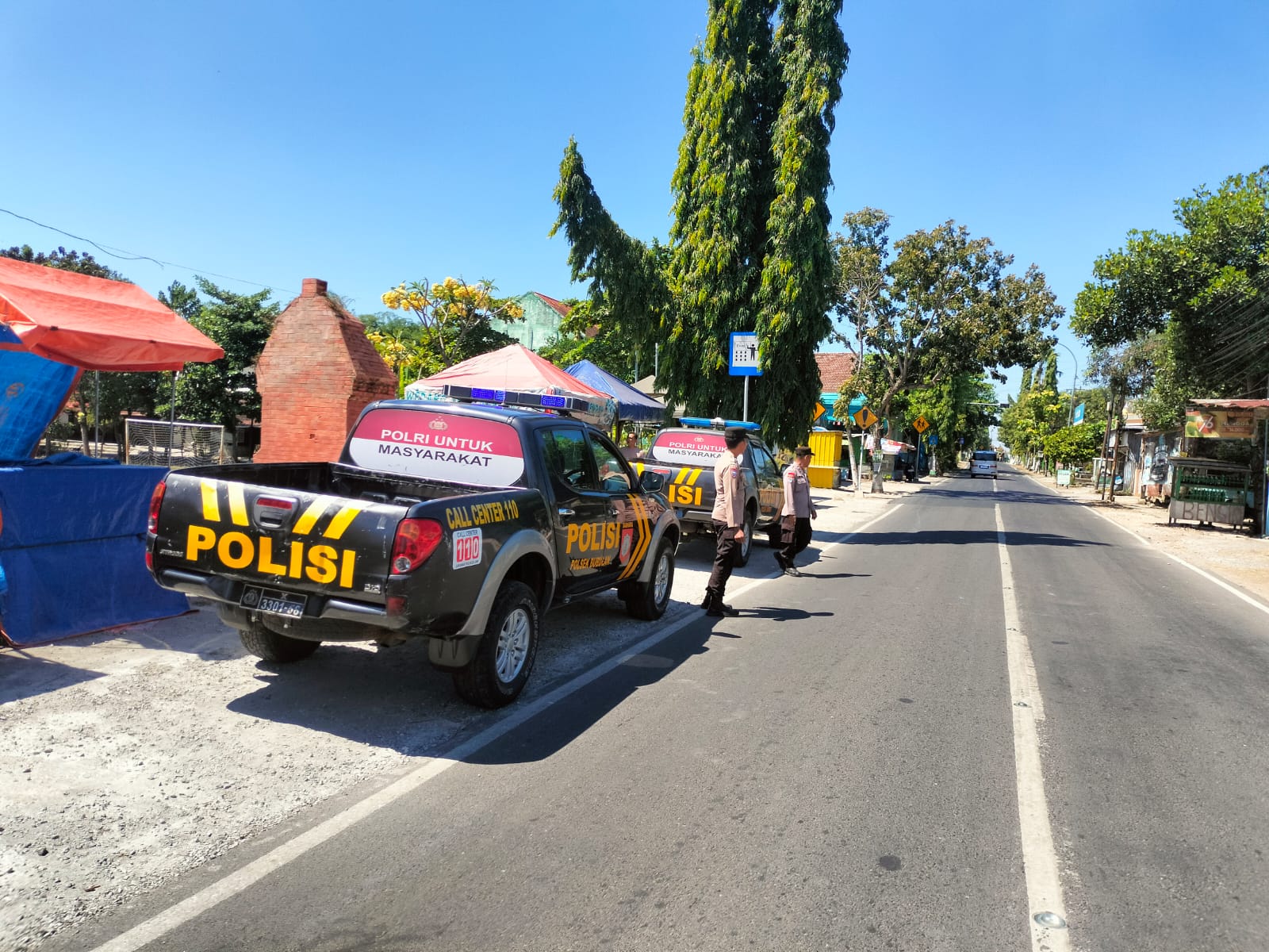 Perkuat Sinergitas Lintas Sektor, Polsek Dander Laksanakan Patroli Bersinggungan Siang dengan Polsek Bubulan