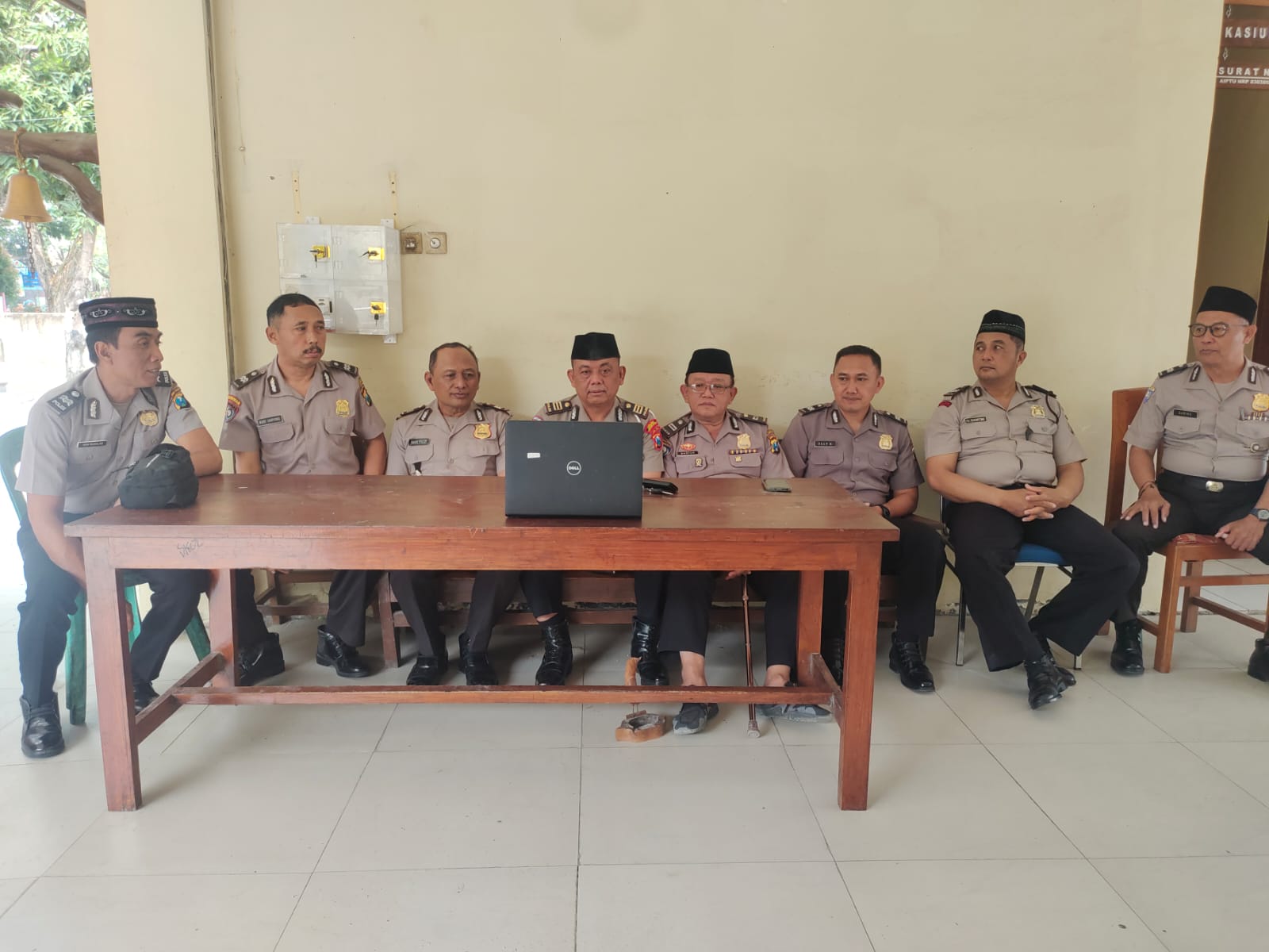 Polsek Bojonegoro Kota Ikuti Zoom Binrohtal Bersama Polres Bojonegoro