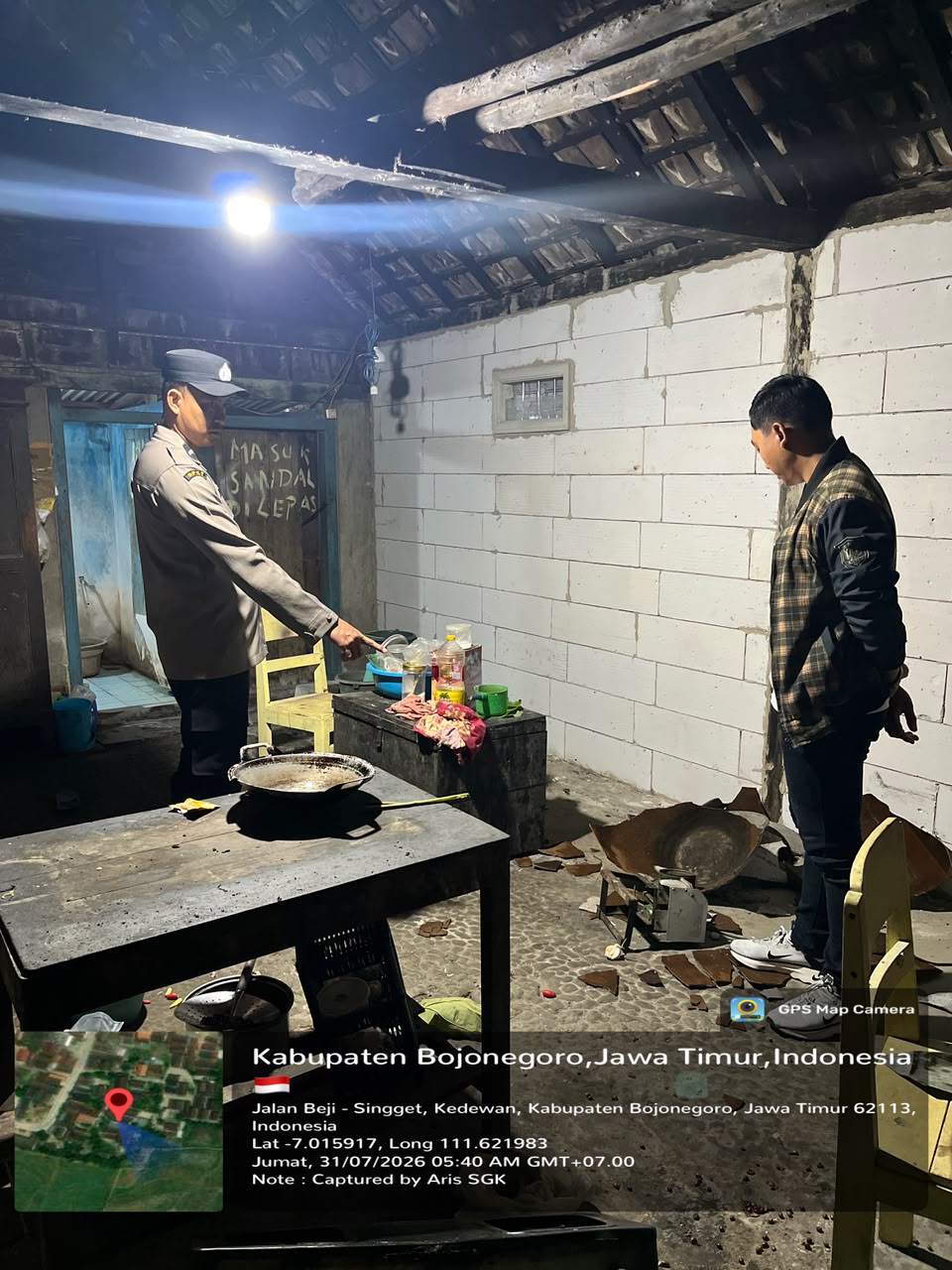 Quick Respon Terima Laporan Warga , Piket Polsek Kedewan Segera Datangi TKP Pengrusakan