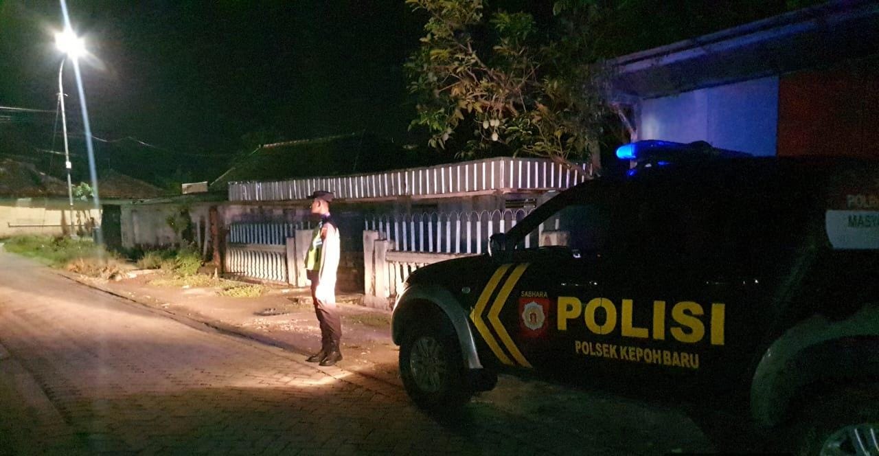 Polsek Kepohbaru Laksanakan Patroli Malam Antisipasi Gangguan Kamtibmas