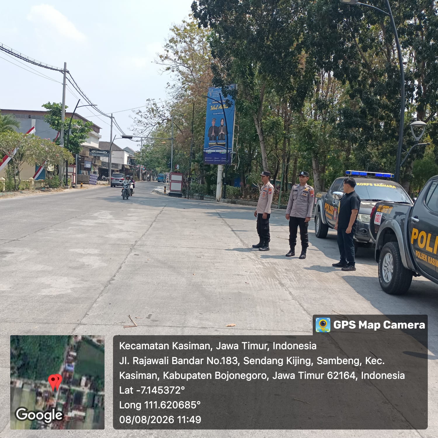 Patroli bersinggungan Gelar Patroli sampai diperbatasan Polsek Kedewan laksanakan giat patroli bersinggungan