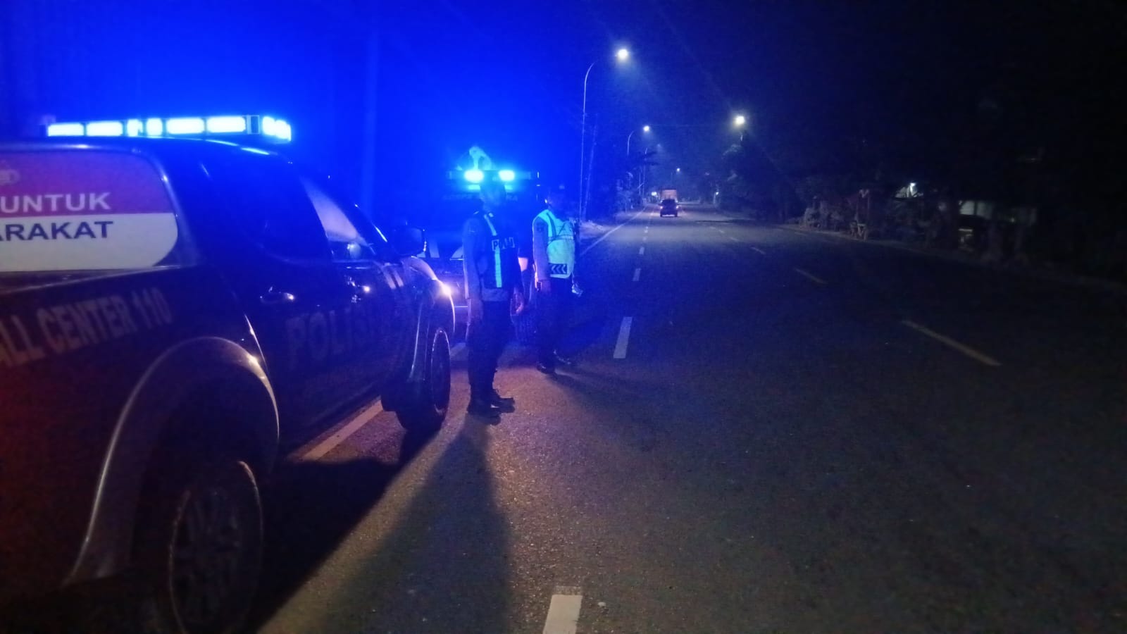 Polsek Margomulyo Polres Bojonegoro Melaksanakan Patroli bersinggungan dengan Polsek Ngraho