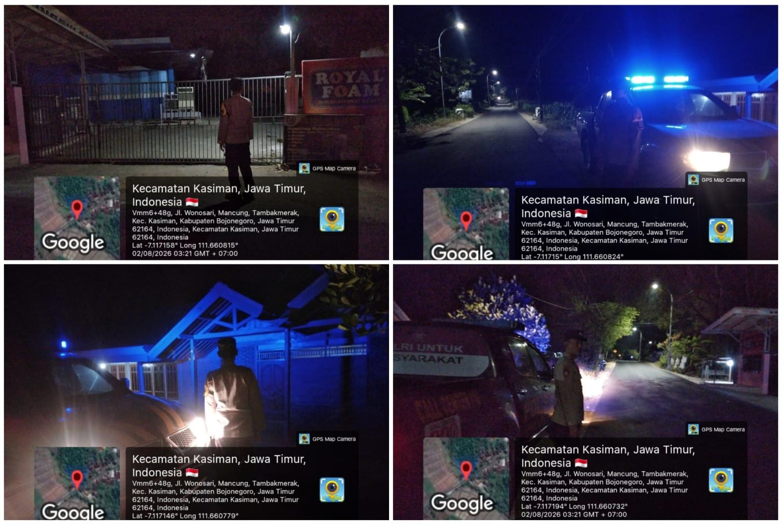 Polsek Kasiman Tingkatkan Patroli Malam Minggu Dan Dini Hari