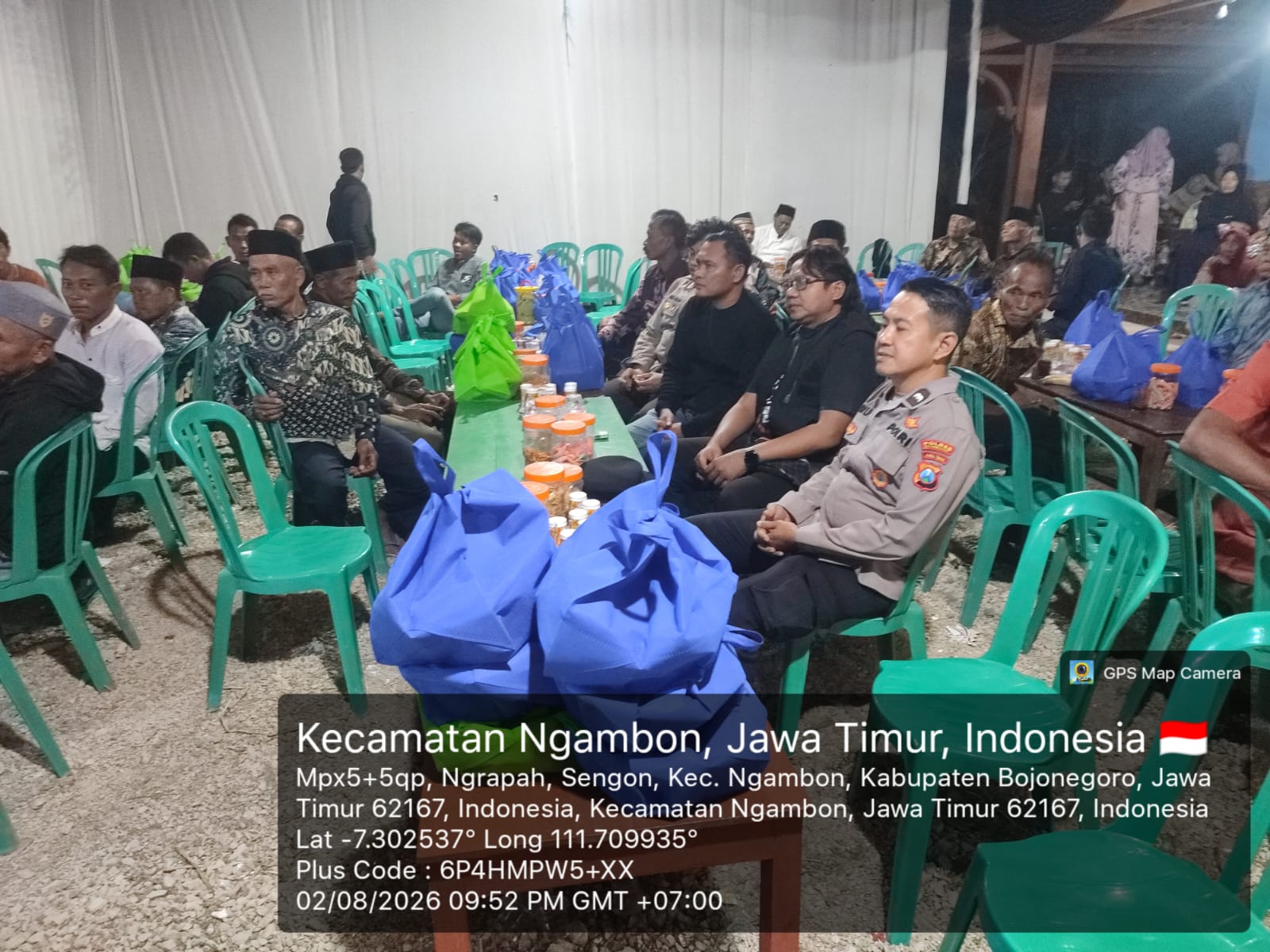 Polsek Ngambon Laksanakan Pengamanan Hiburan kesenian campursari di desa sengon dalam rangka hajat khitan