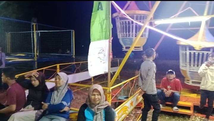 Personil Polsek Ngasem Laksanakan Patroli Pasar Malam