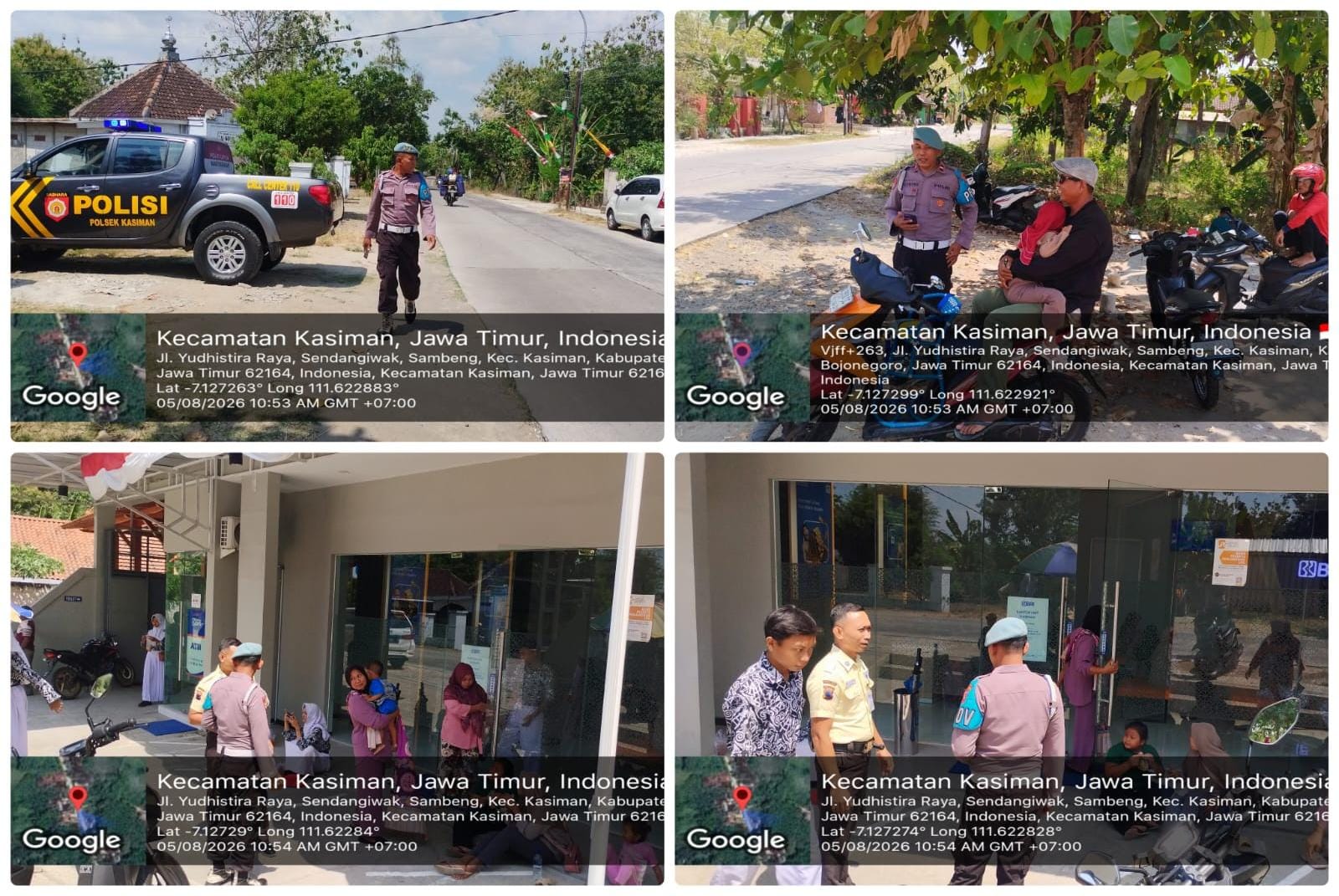 Polsek Kasiman Melaksanakan Patroli Siang