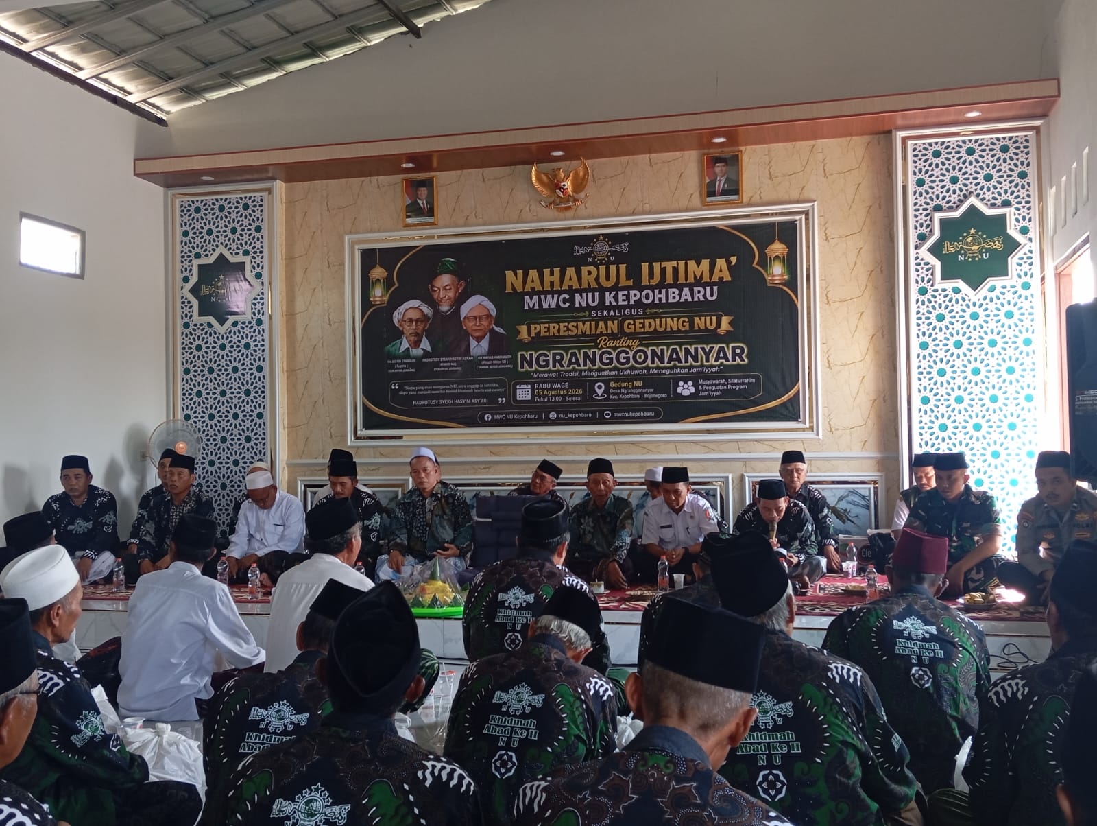 Kapolsek Kepohbaru Hadiri Giat Naharul Ijtima' MWC NU Kepohbaru